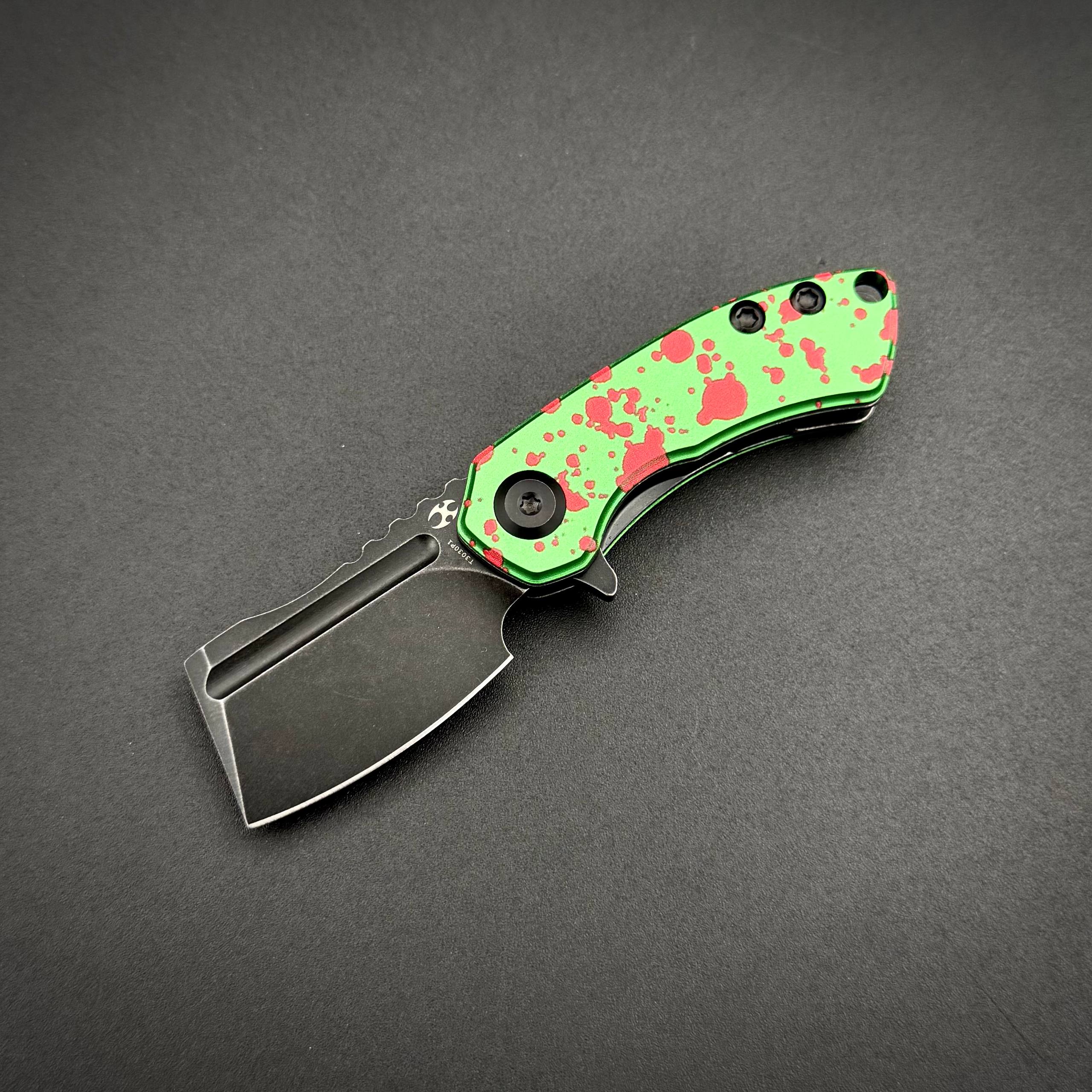 Складной нож Mini Korvid Kansept 154CM Zombie Green Anodized Alumimium