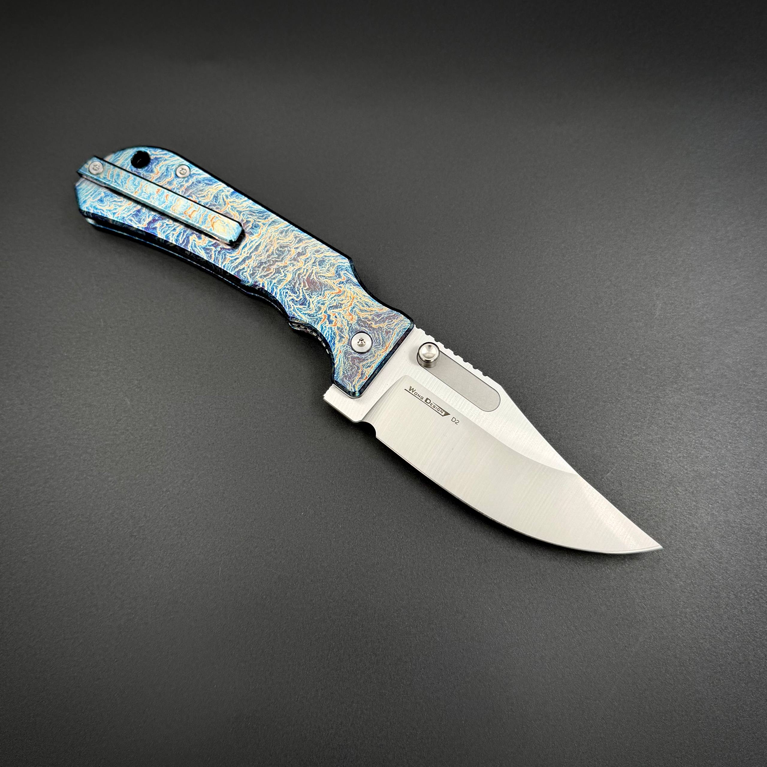 Складной нож Bowie Electric Blue Pioneer EDC