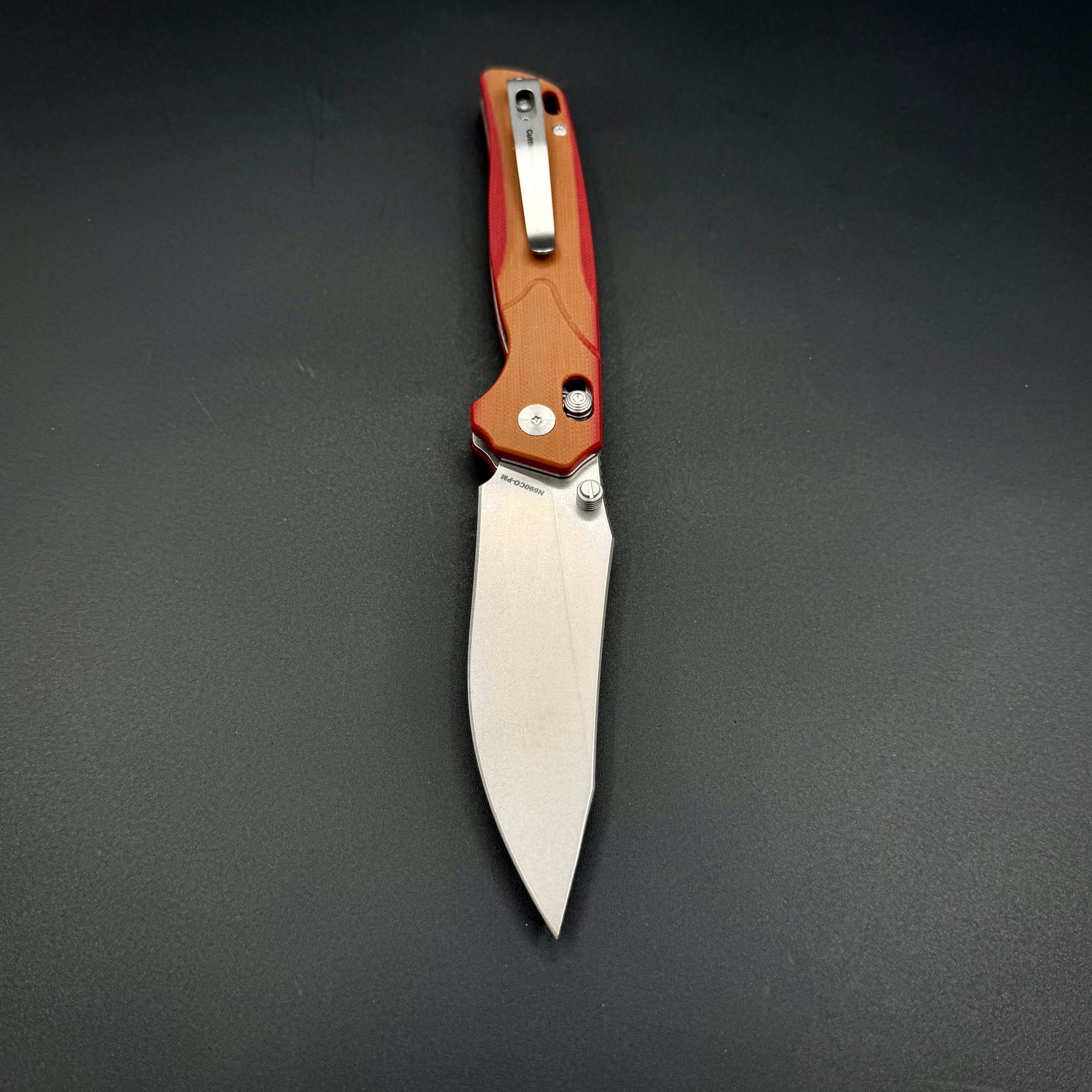 Складной нож Avionyx-C n690co G10 Brown Red Alpha Miu