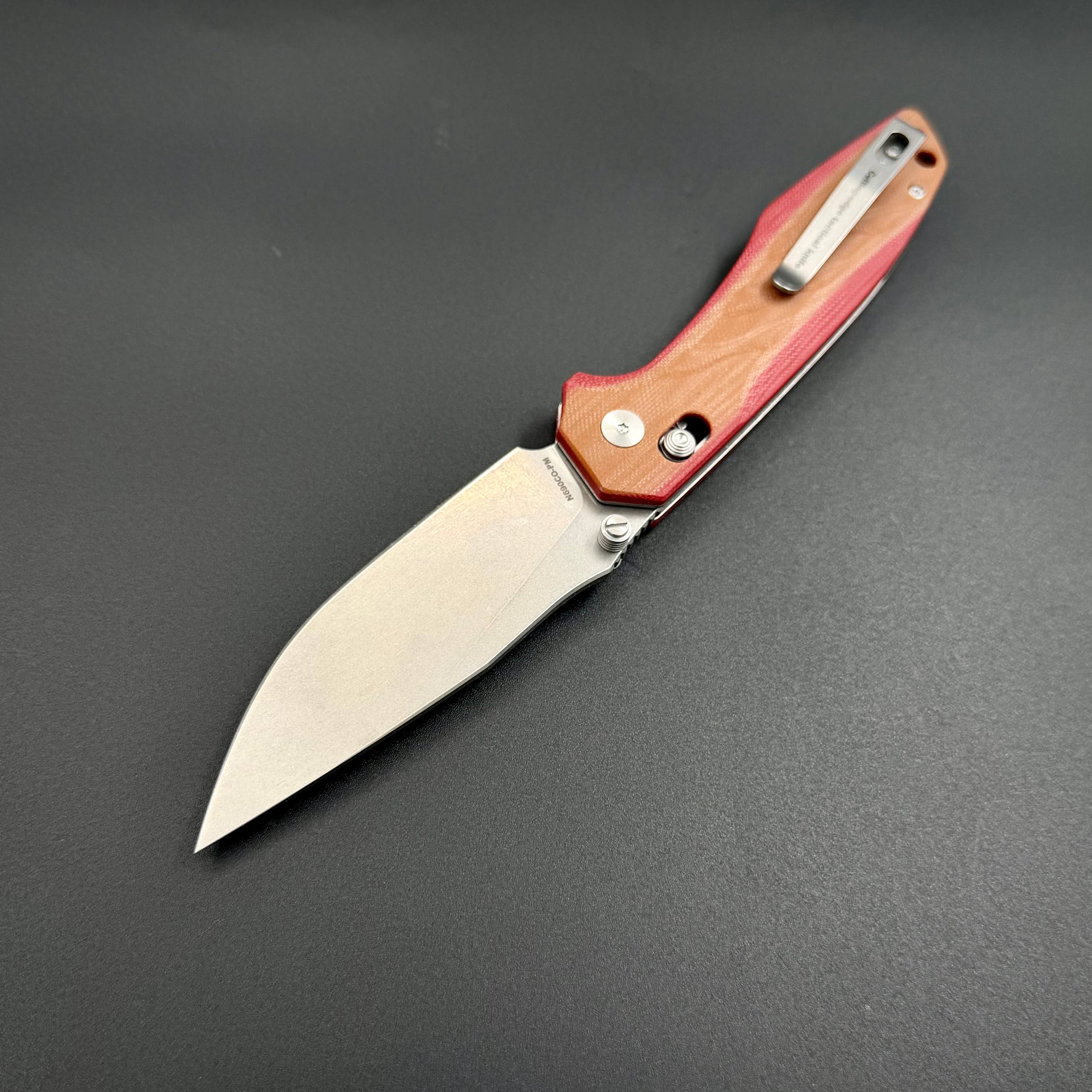 Складной нож Avionyx-C1 n690co G10 Brown Red Alpha Miu