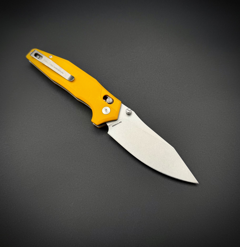 Складной нож AFG Tactical Yellow g10 Alpha Miu