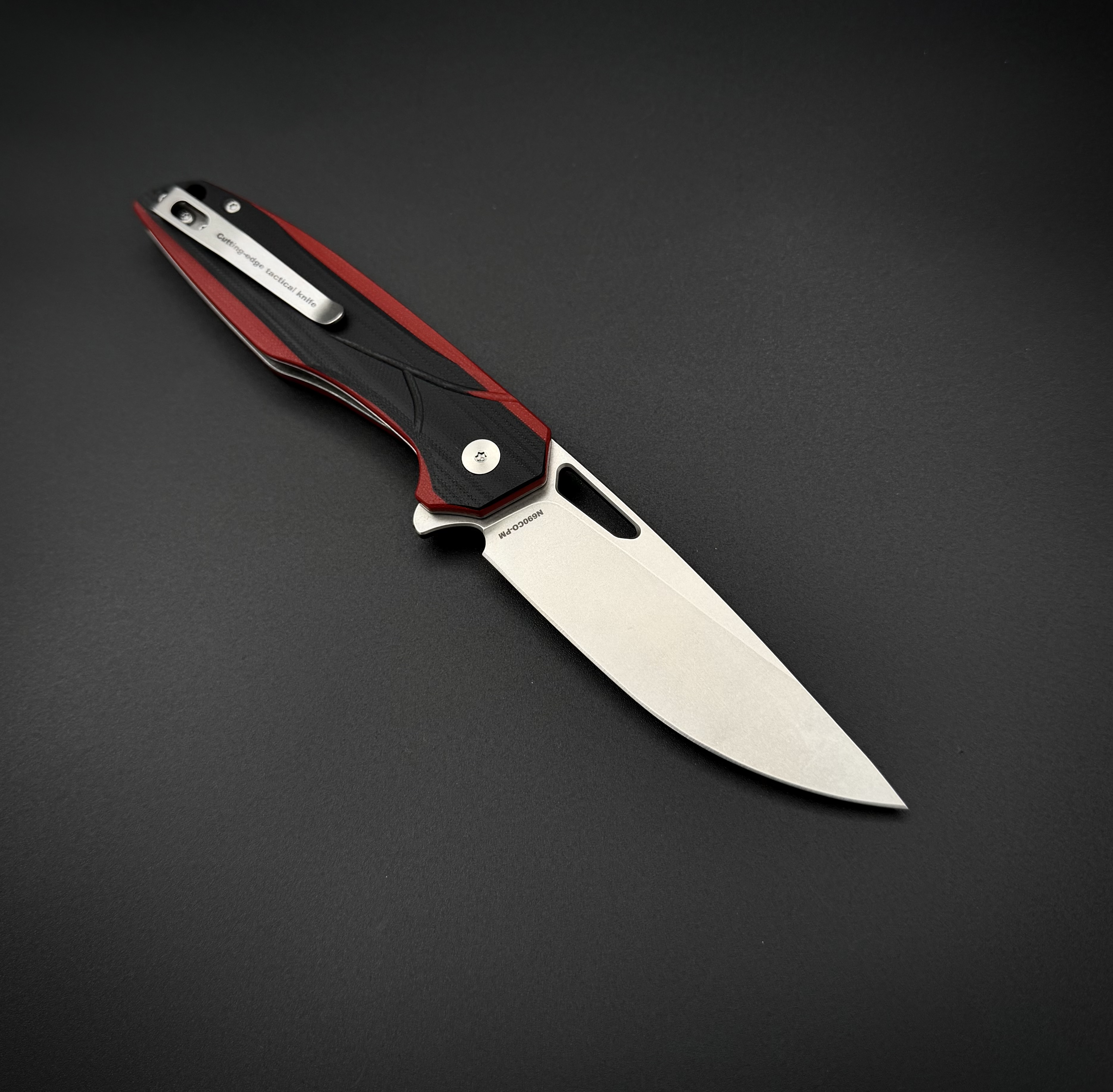 Складной нож Void n690co G10 Black Red Alpha Miu