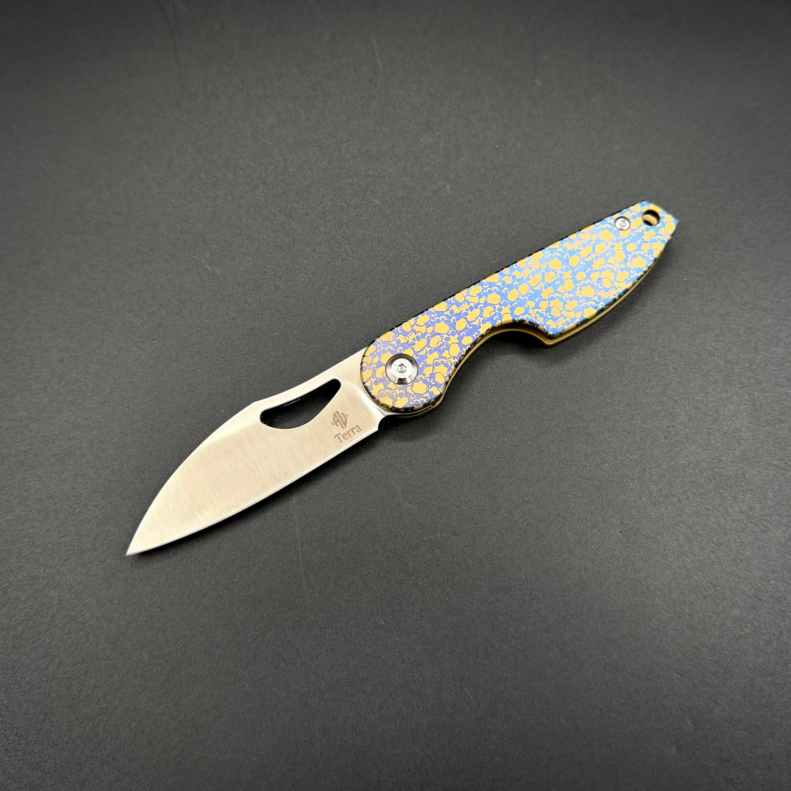 Складной нож ARC Ghost M390 Titanium Detent Lock Terra Series
