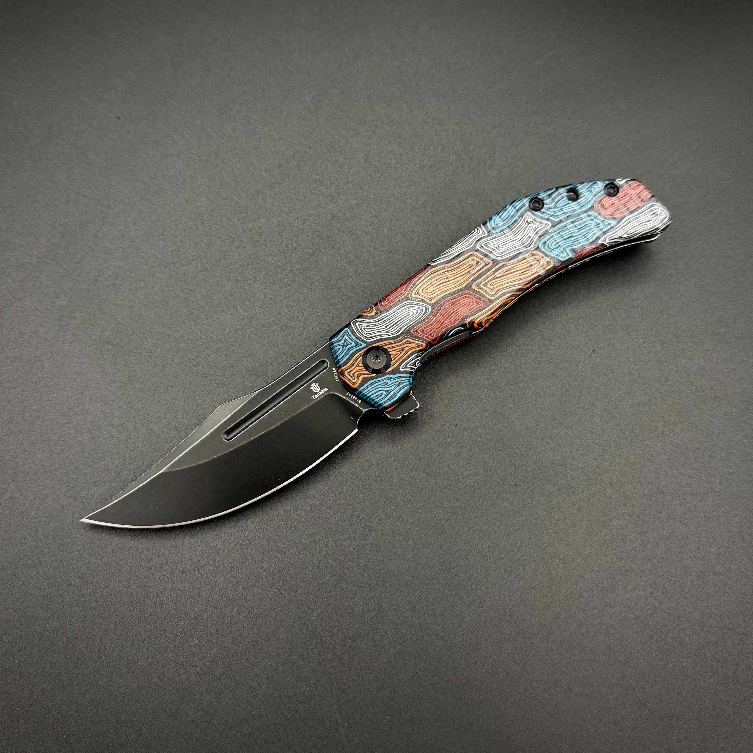 Складной нож Tenable Orion Sandvik 14C28N Multicolor Topo G-Mascus