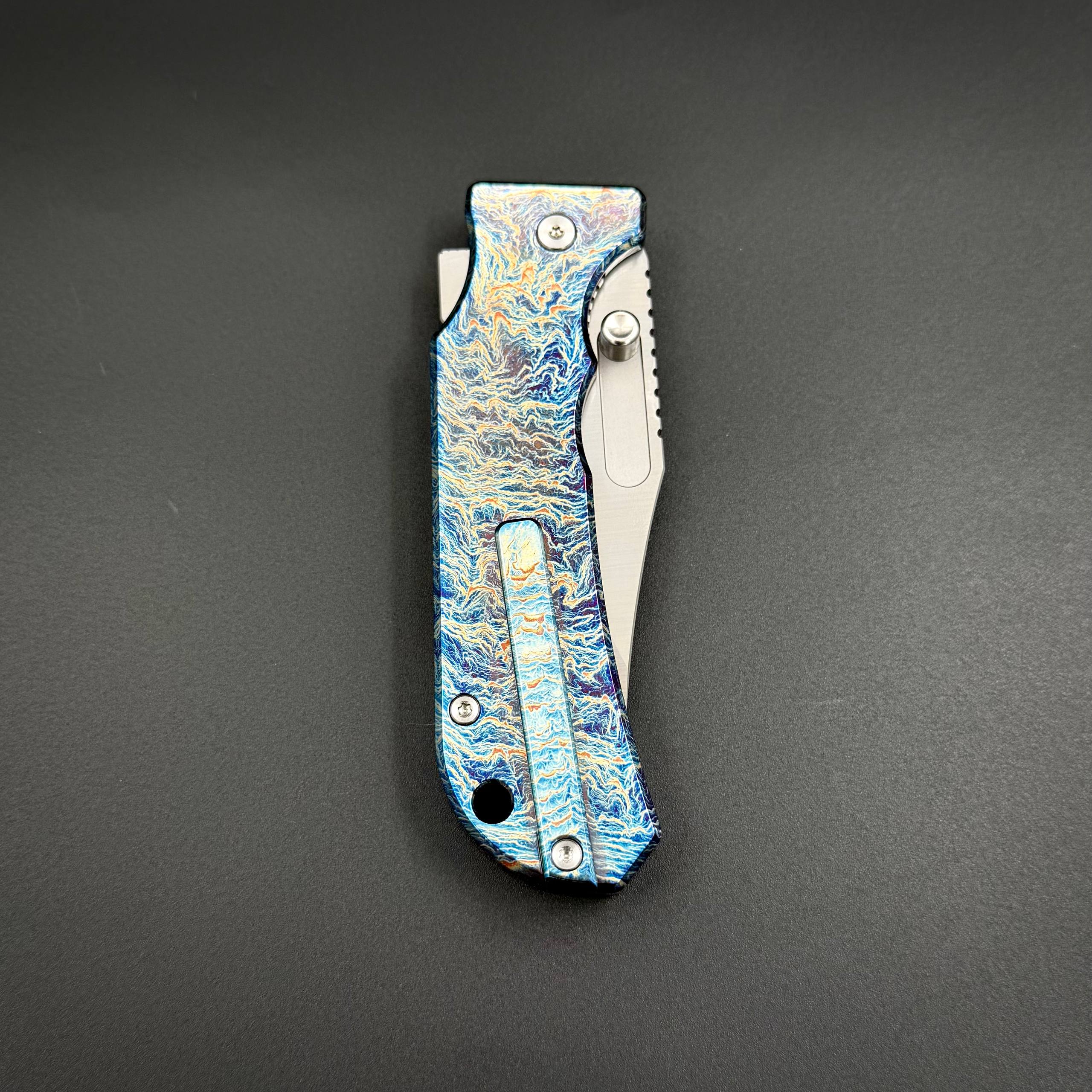 Складной нож Bowie Electric Blue Pioneer EDC