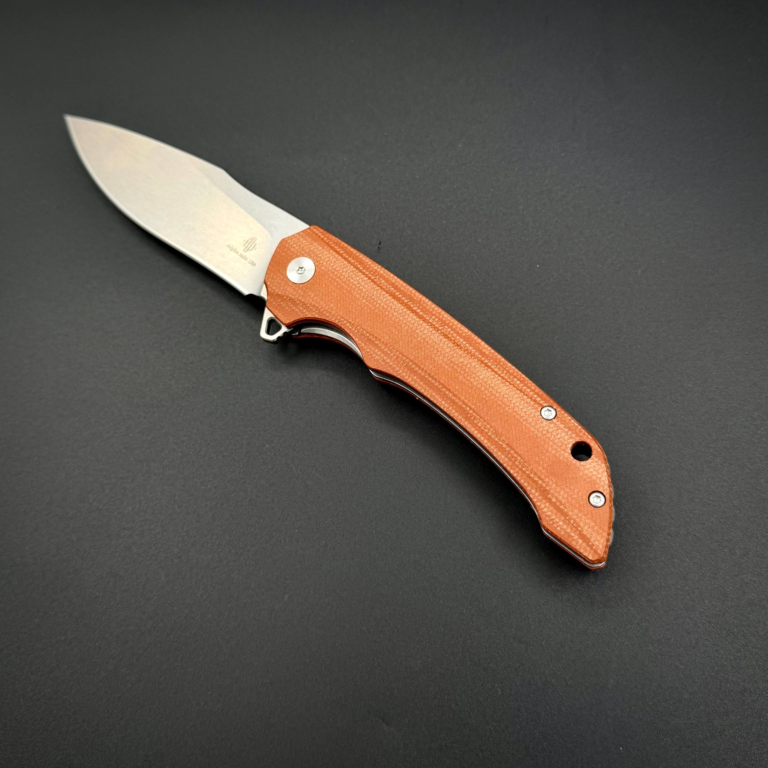 Складной нож Abyss-L n690co G10 Brown Alpha Miu