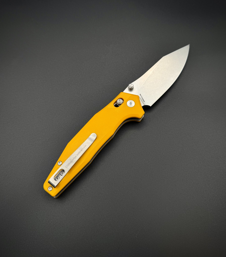 Складной нож AFG Tactical Yellow g10 Alpha Miu