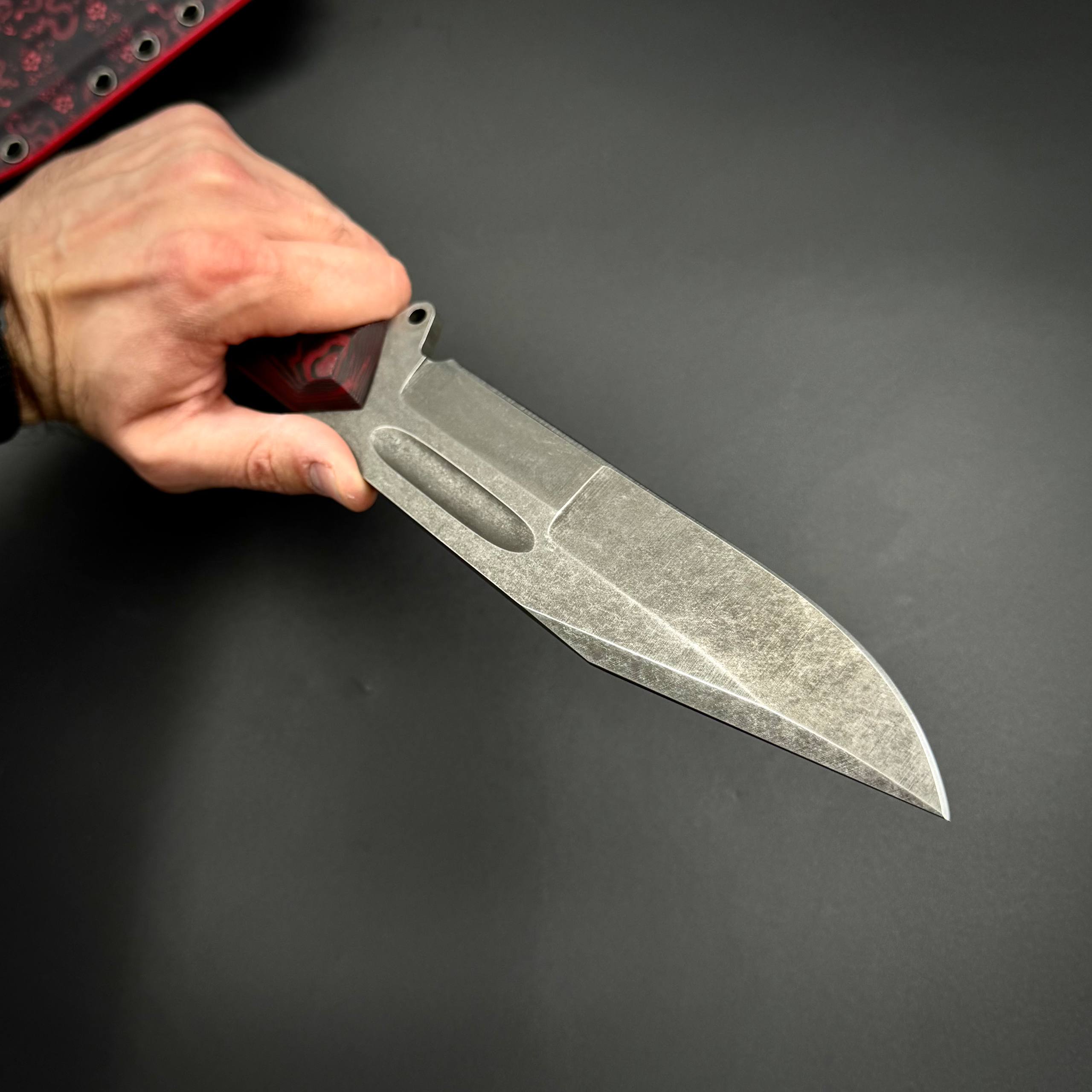 Нож ручной работы Ахиллес Red Dragon Custom Max Knives
