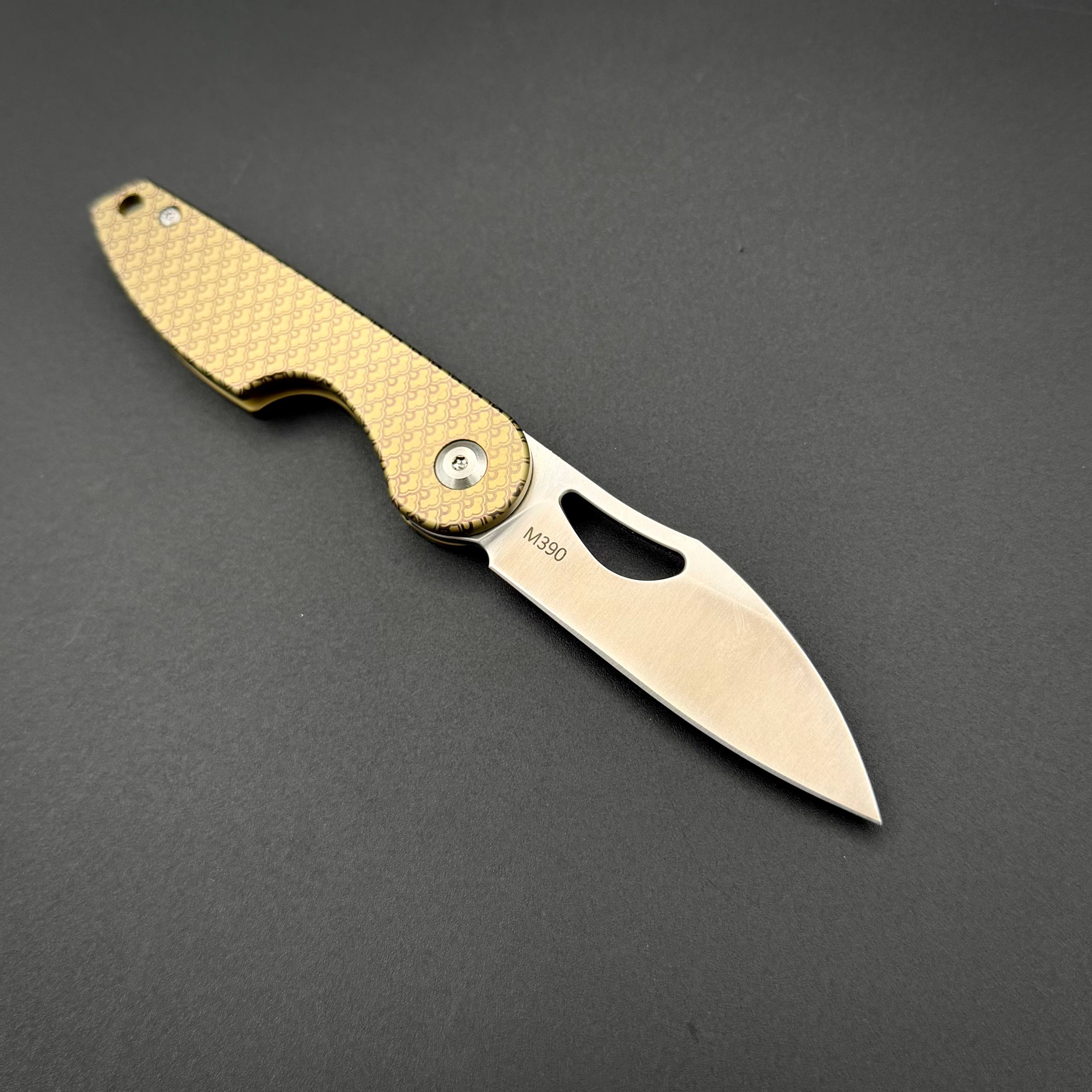 Складной нож ARC Gold M390 Titanium Detent Lock Terra Series