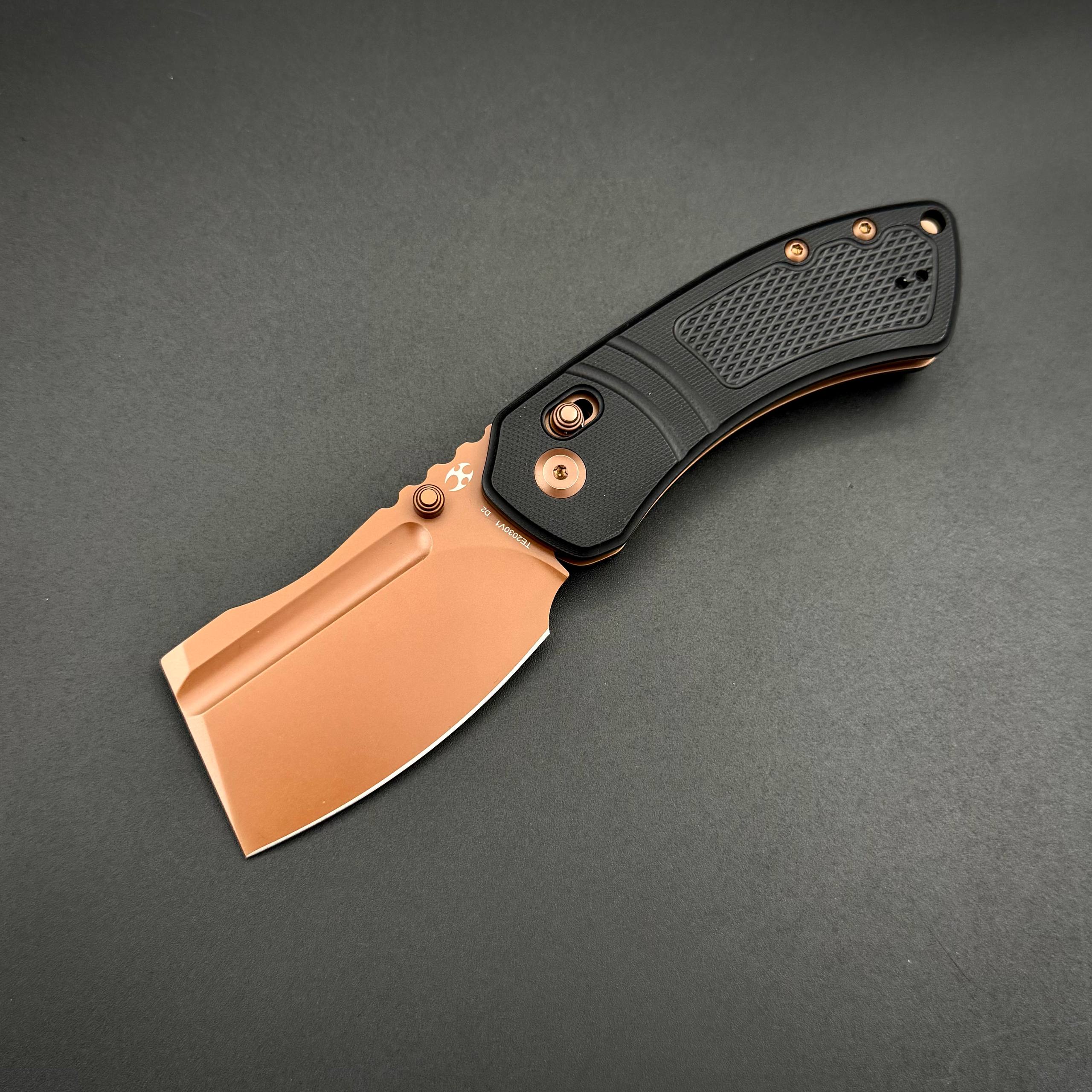 Korvid V Kansept Rose Gold, Black G10 Diamond Pattern