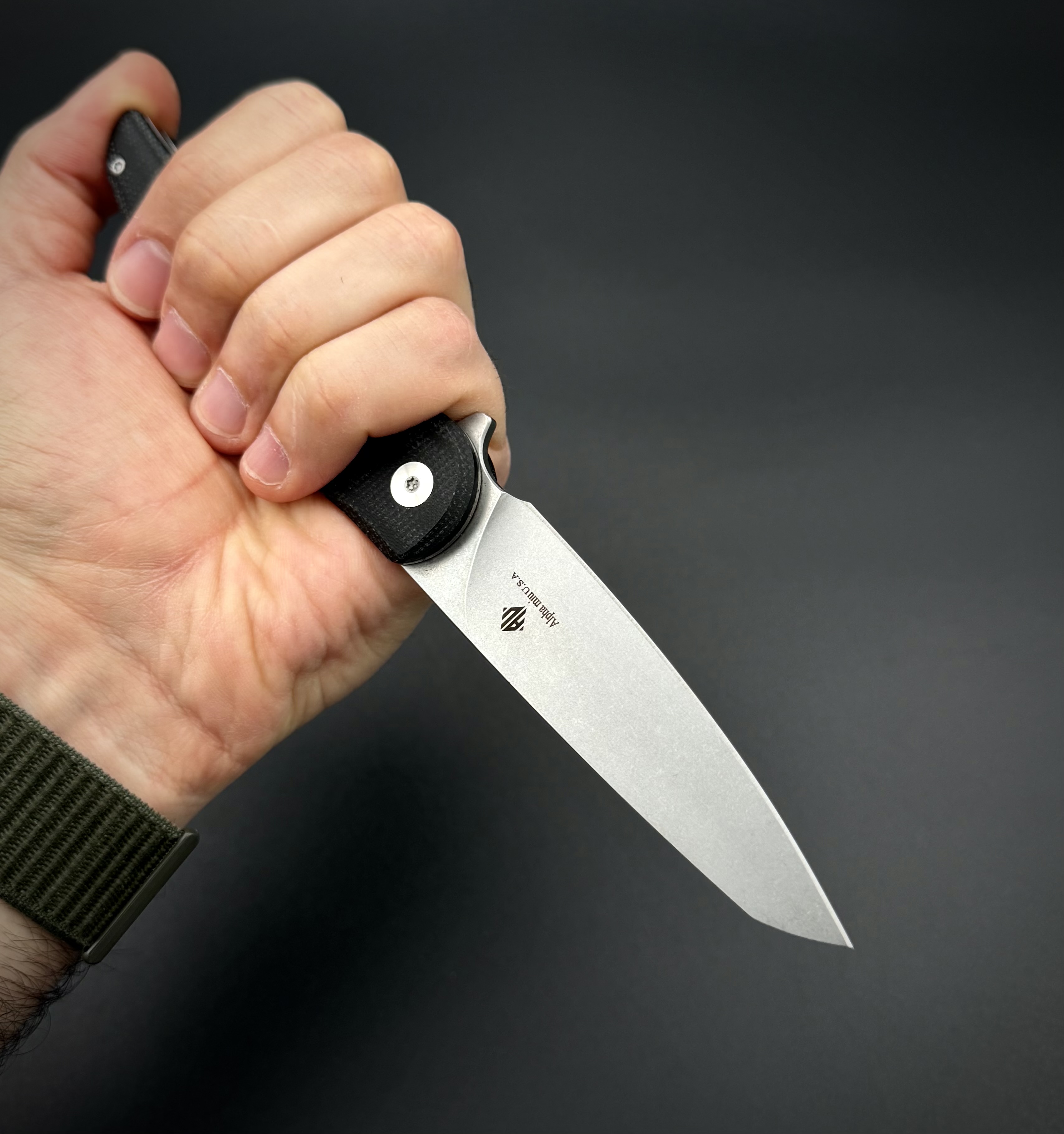 Складной нож Flinx-L VG-10 Black Alpha Miu