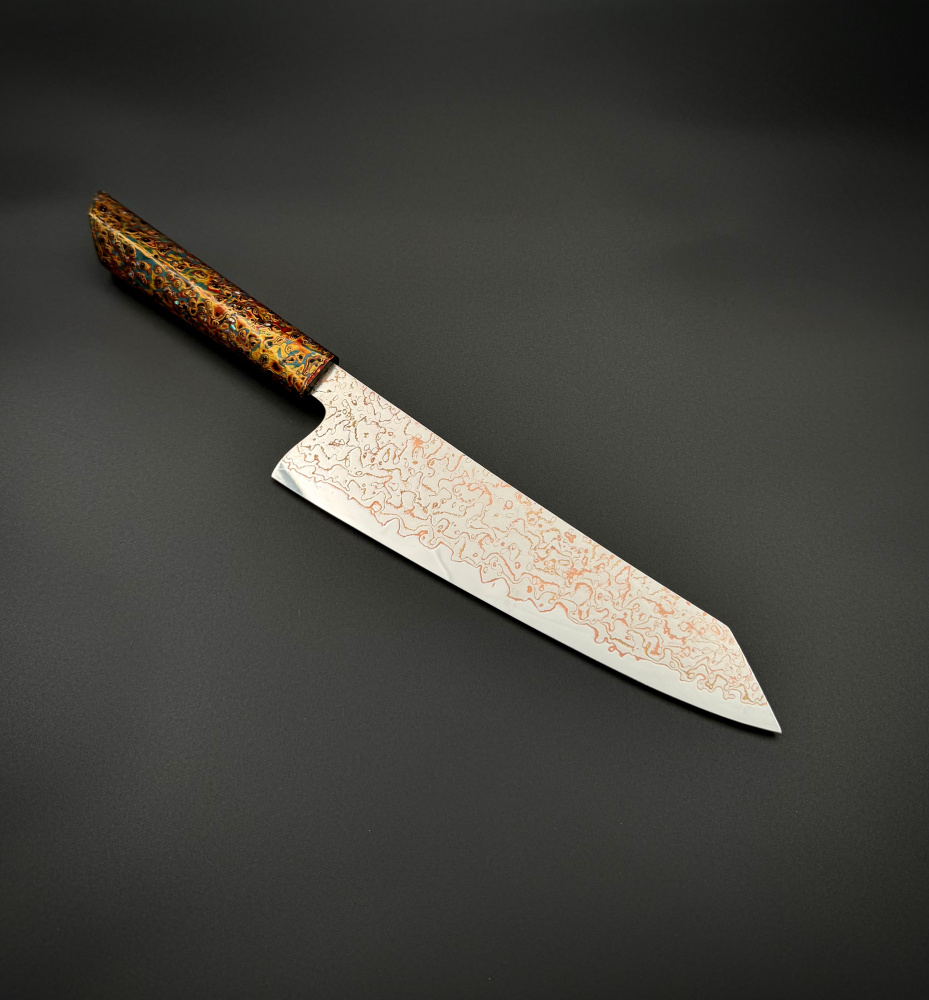 Поварской нож ручной работы Kiritsuke Jìn Cháo