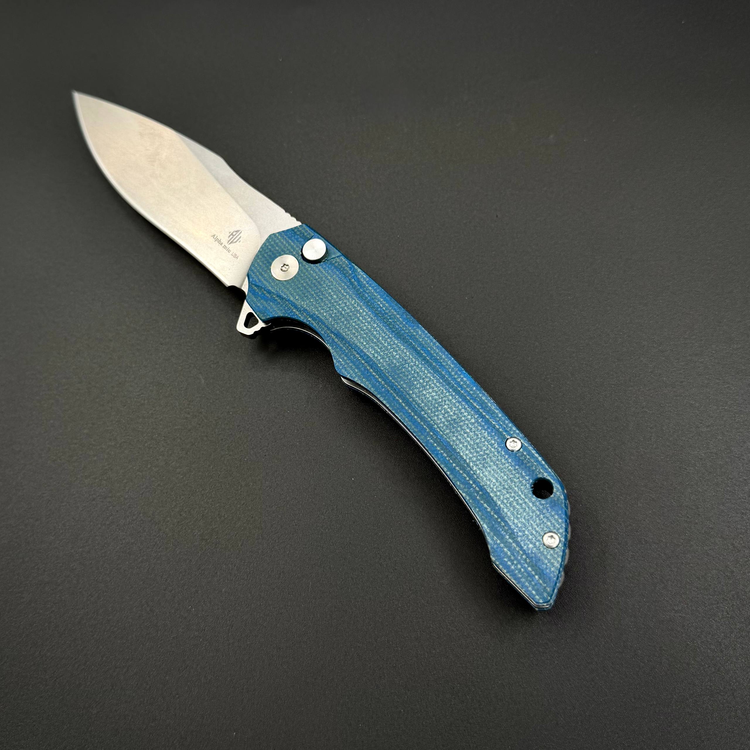 Складной нож Abyss-B n690co G10 Blue Alpha Miu