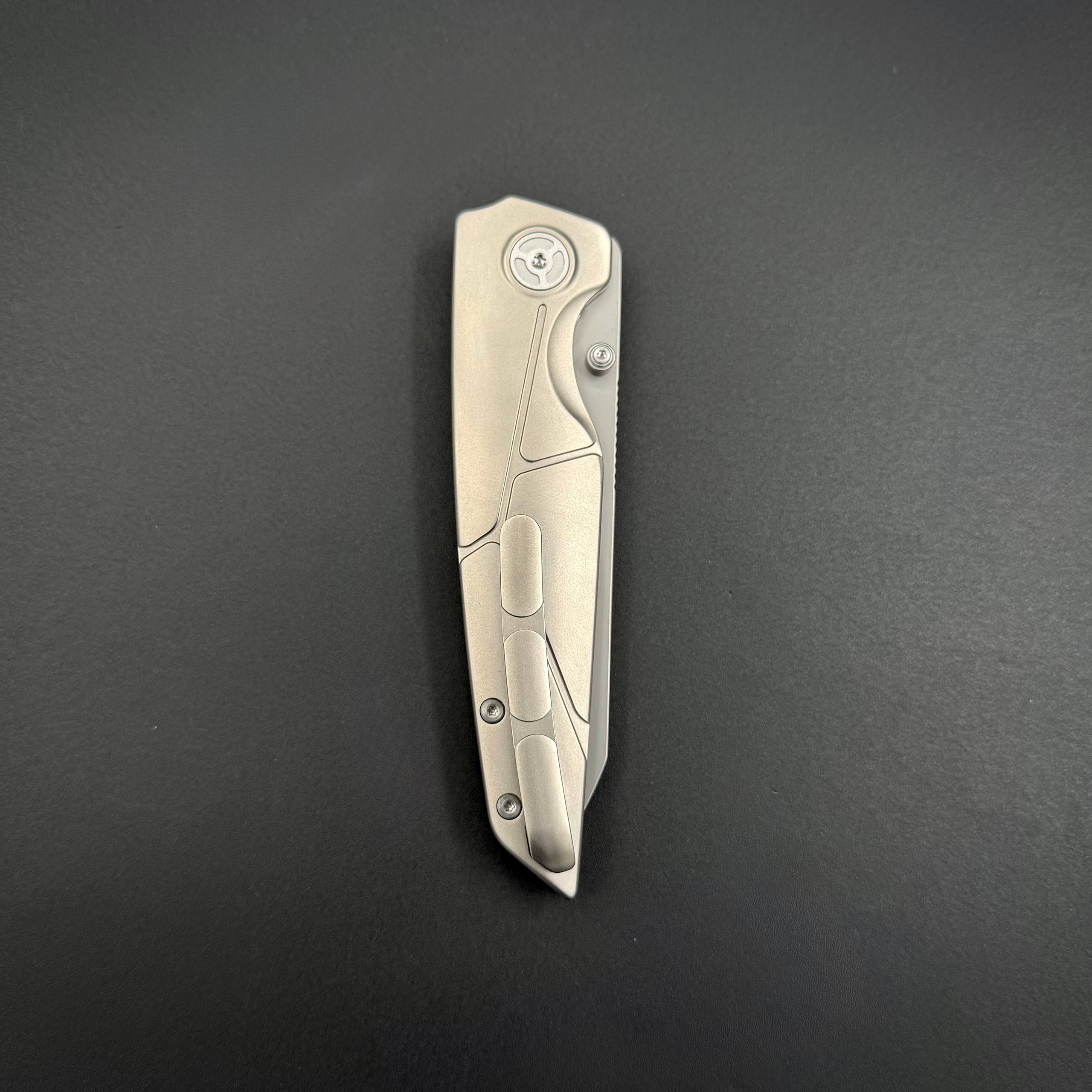 Kniclad ZEN Bohler M390 Titanium Beat Blast
