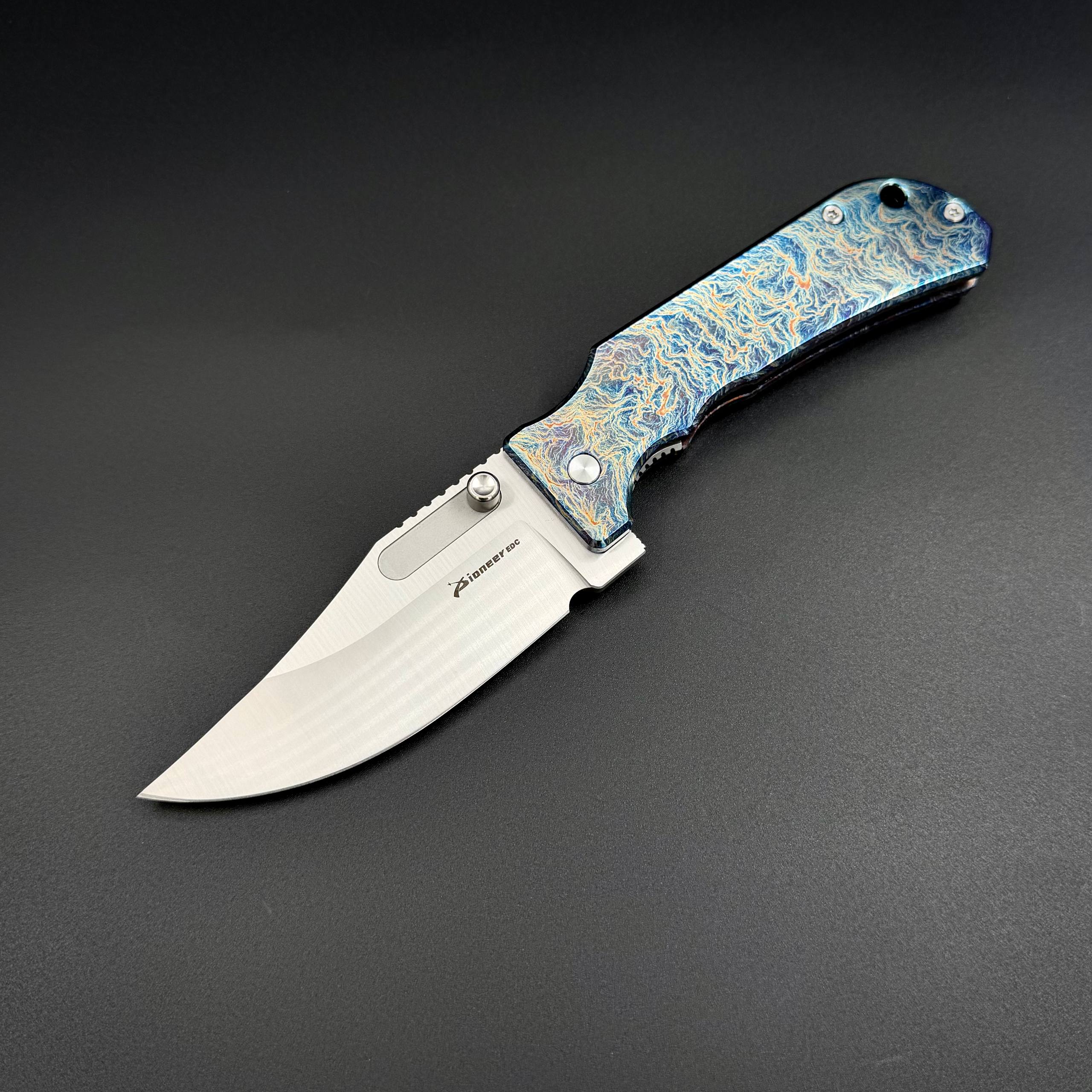 Складной нож Bowie Electric Blue Pioneer EDC