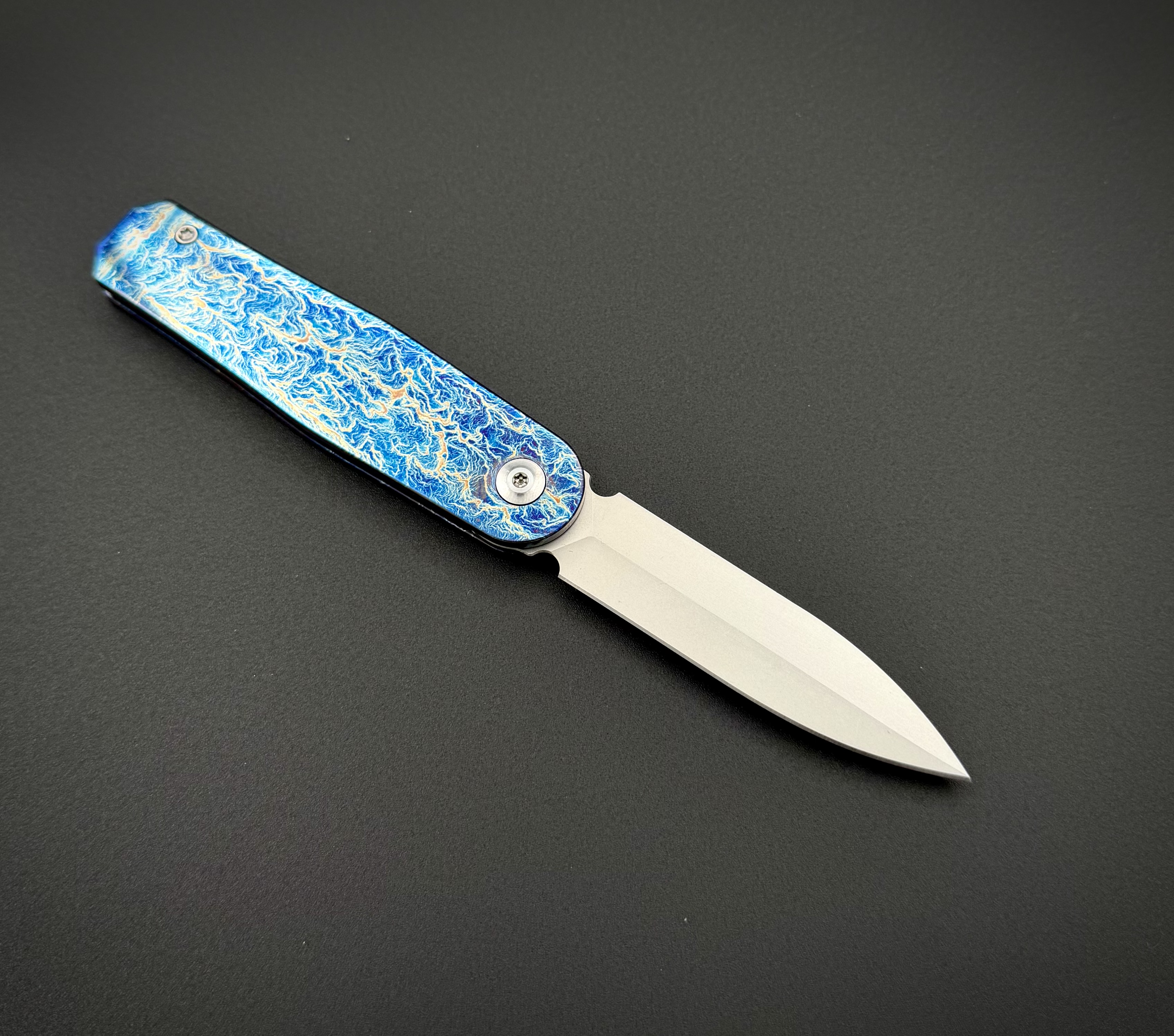 Складной нож Zeus Electric Blue Pioneer EDC