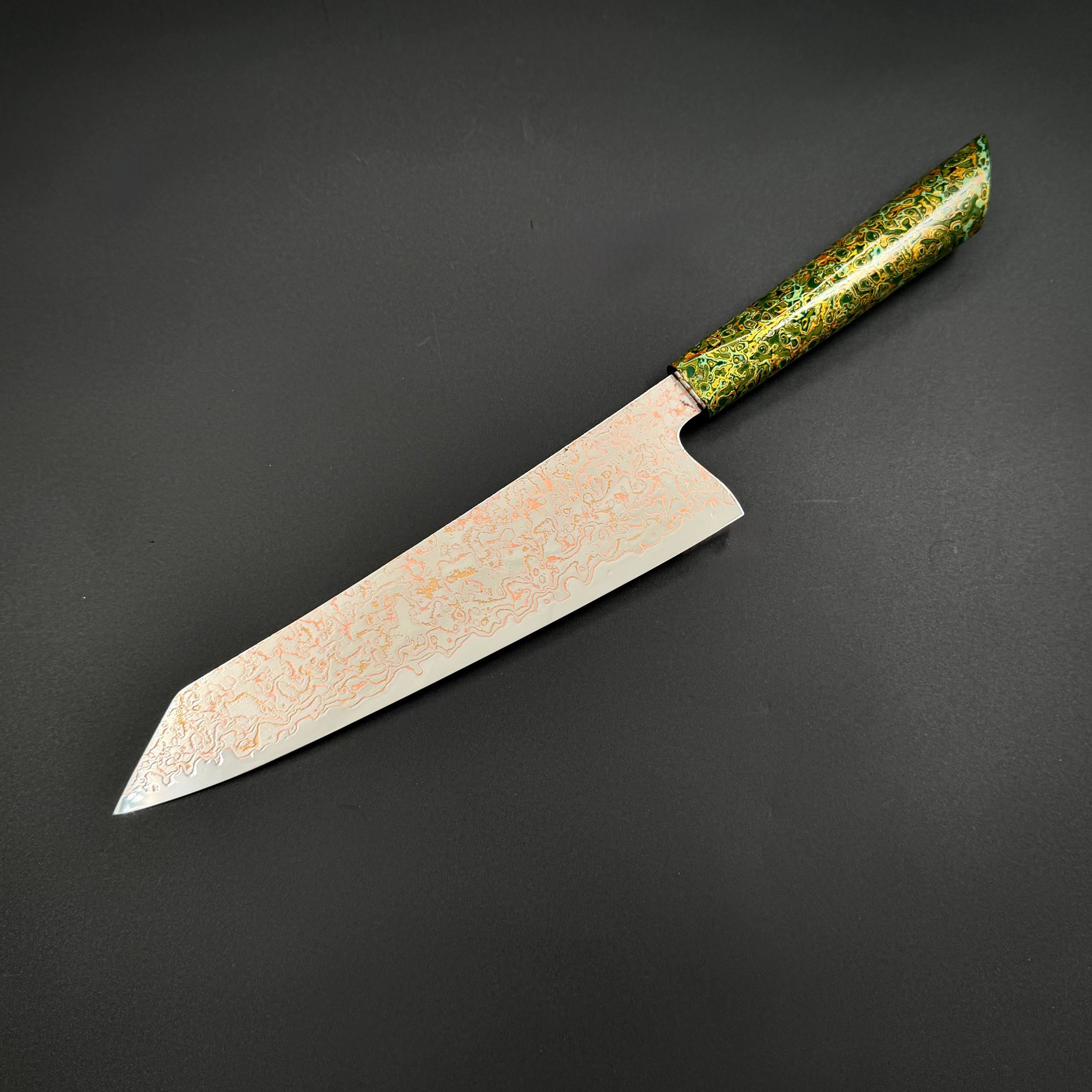 Поварской нож ручной работы Kiritsuke Jìn Cháo Green
