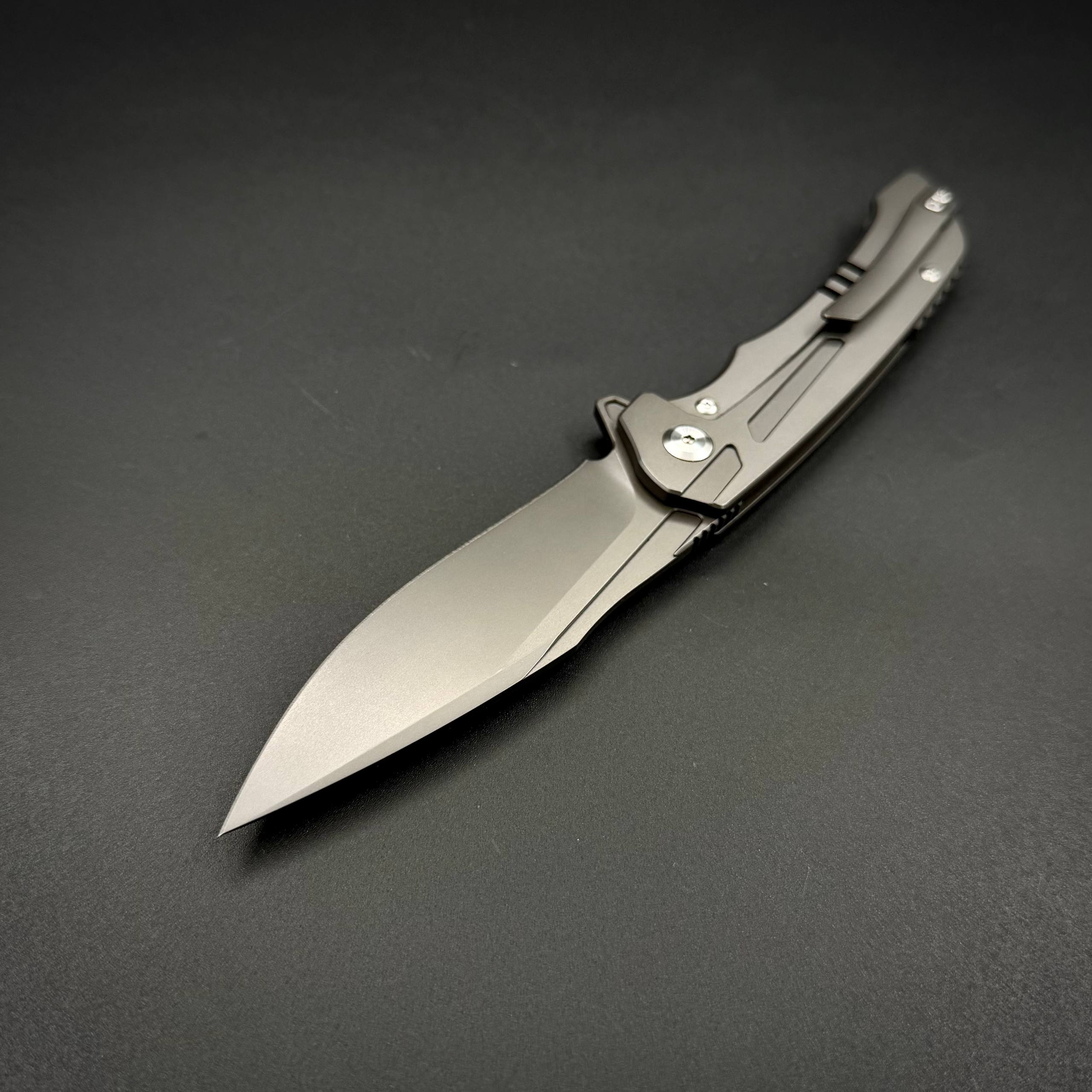 Складной нож Abyss CPM S125V Titanium Gray Alpha Miu