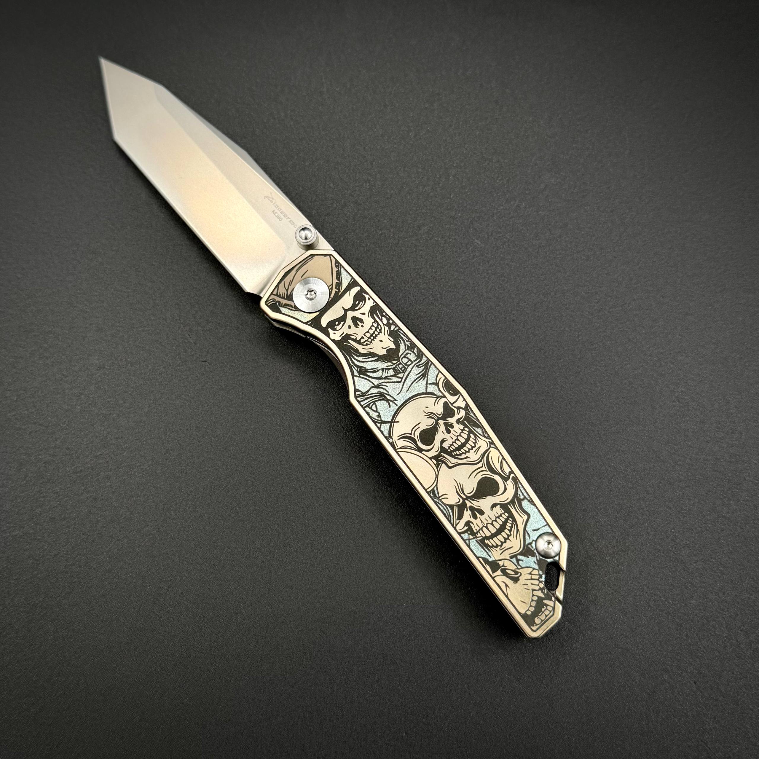 Складной нож Ghost Compact M390 Titanium Pioneer EDC