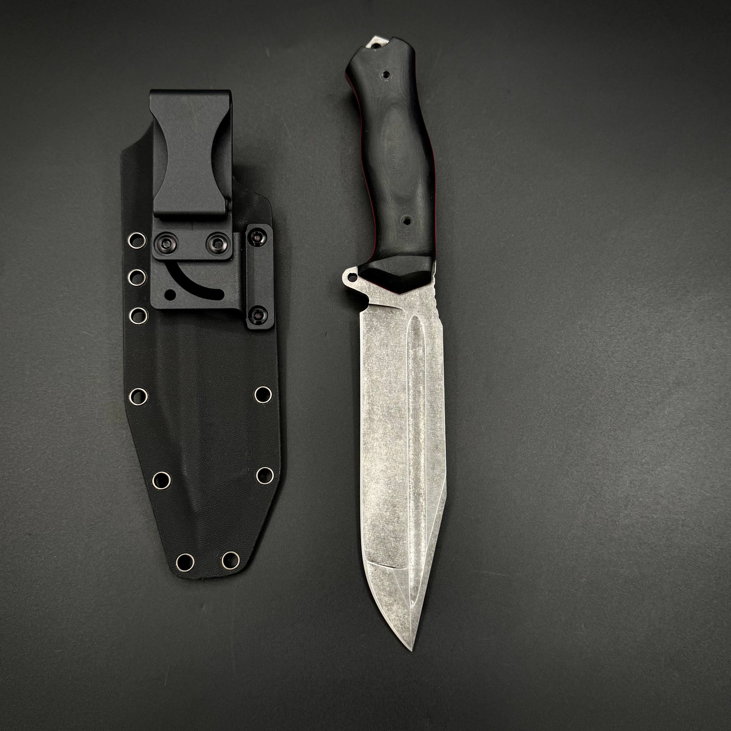 Тактический нож ручной работы Ksifos Black Max Knives