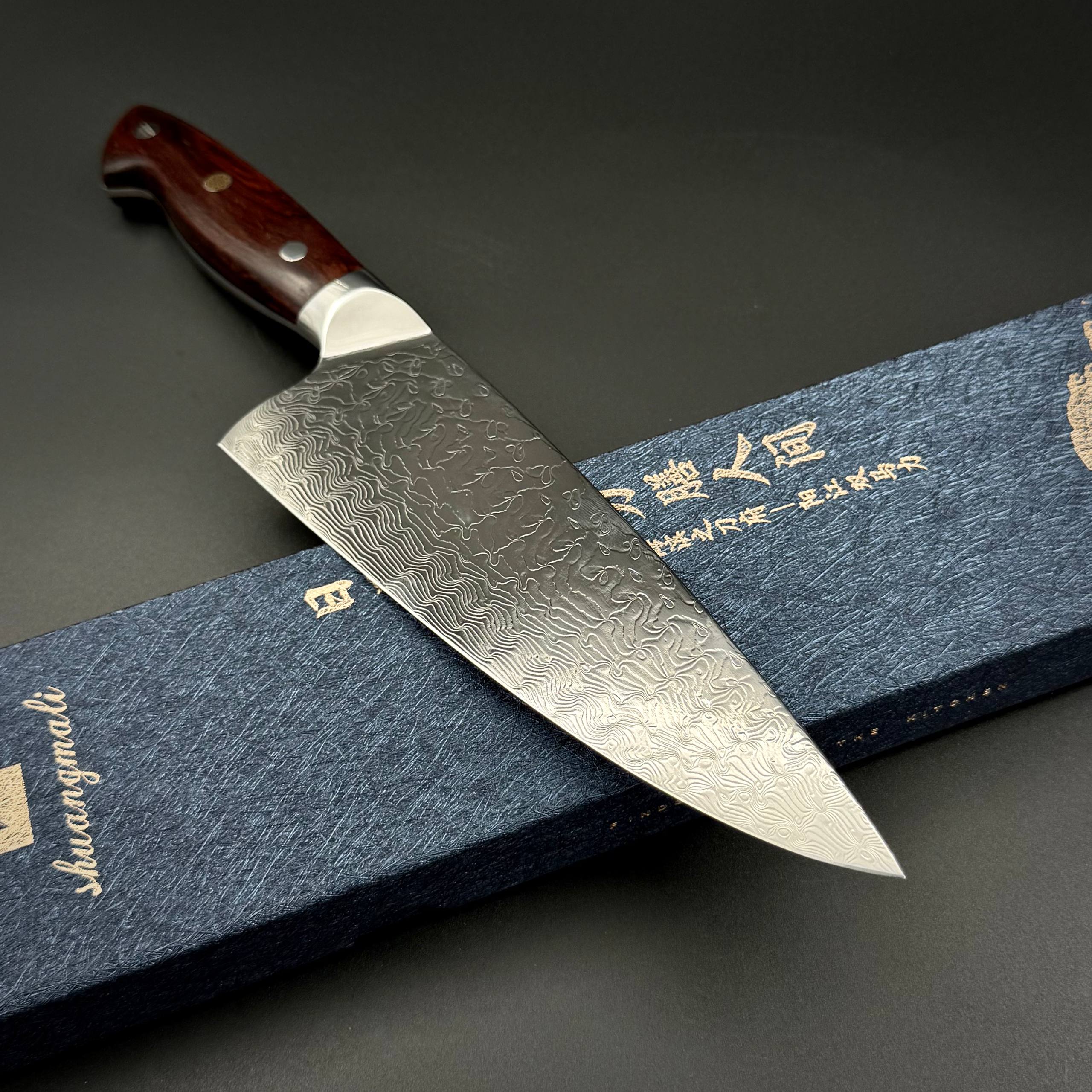 Поварской шеф нож Damascus Shuangmali Sandal HP-D1052