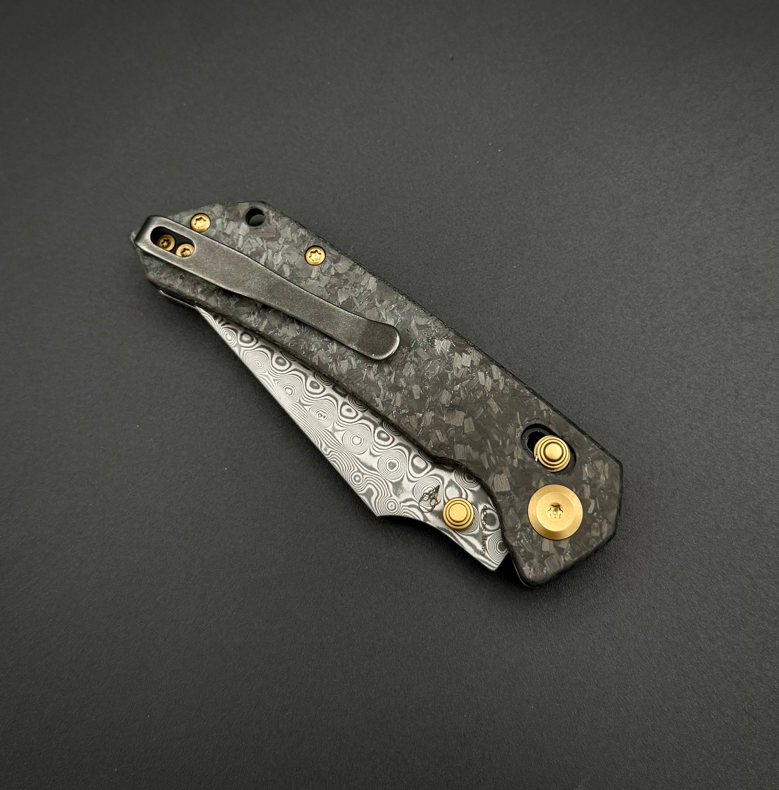 Kansept Fenrir Damascus Shred Carbon Fiber