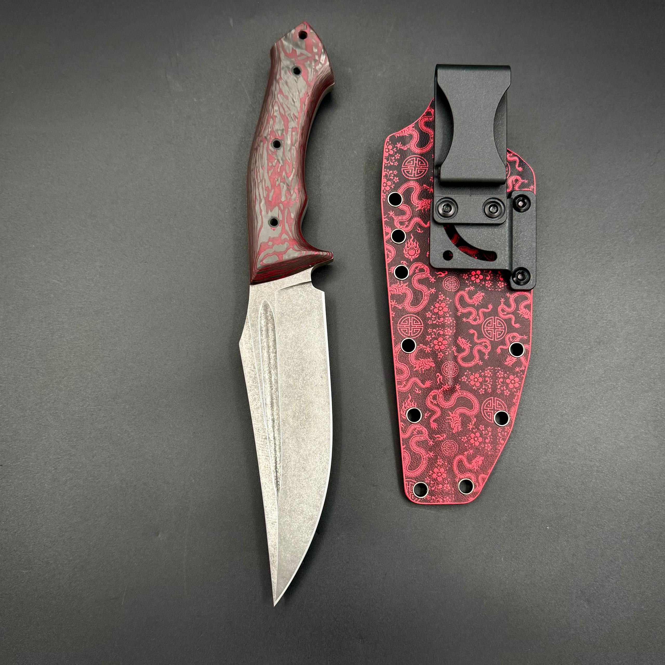 Нож ручной работы Сципион Red Dragon Custom Max Knives