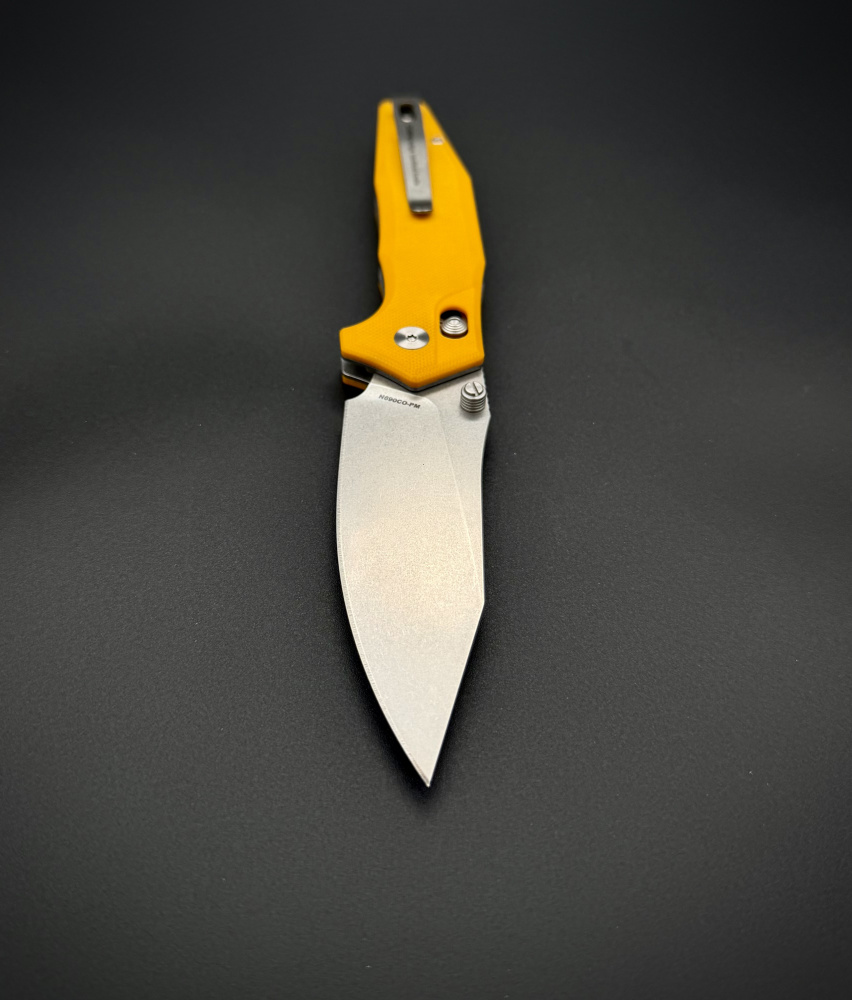 Складной нож AFG Tactical Yellow g10 Alpha Miu