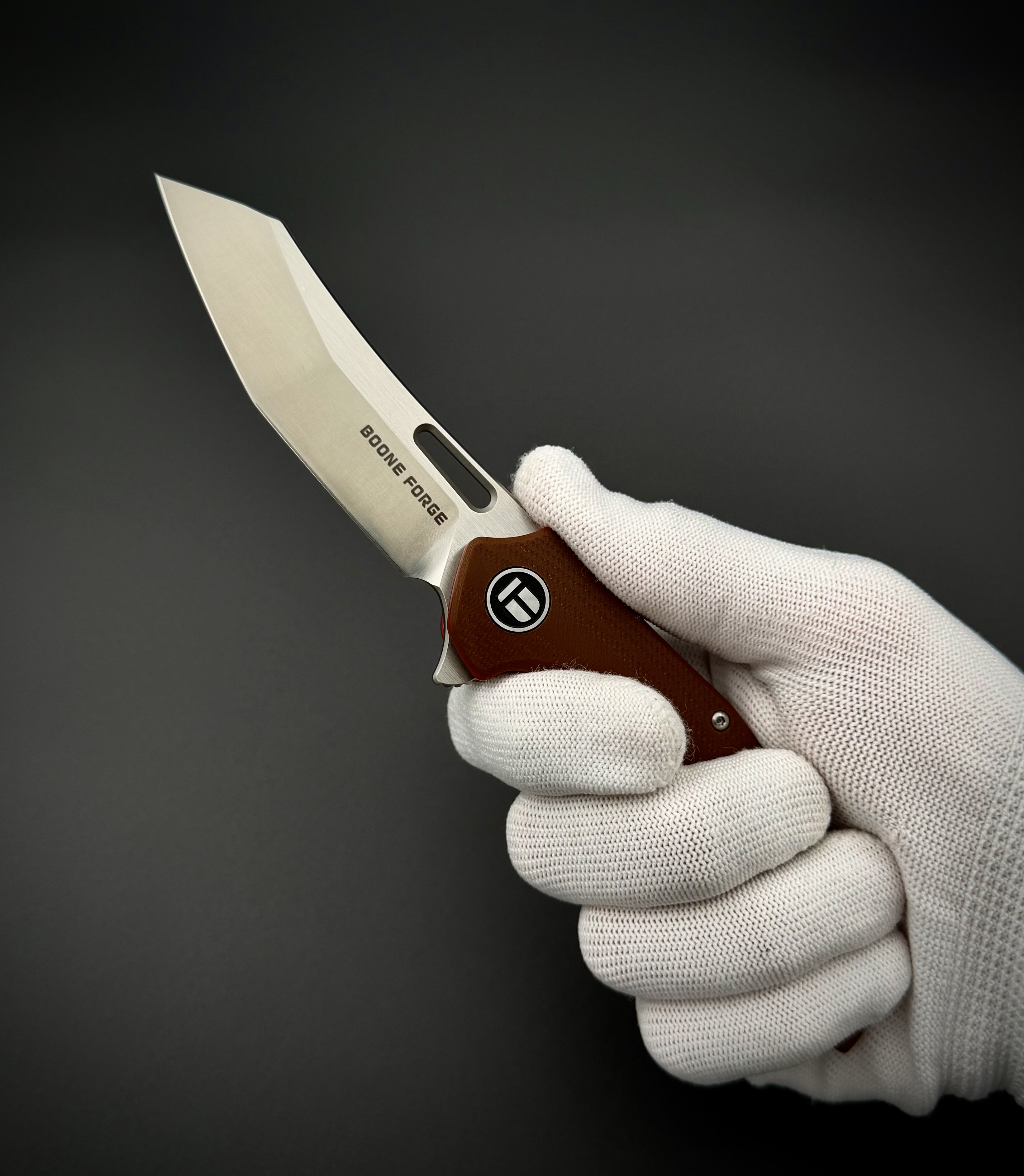 Складной нож BF904 Boone Forge Brown