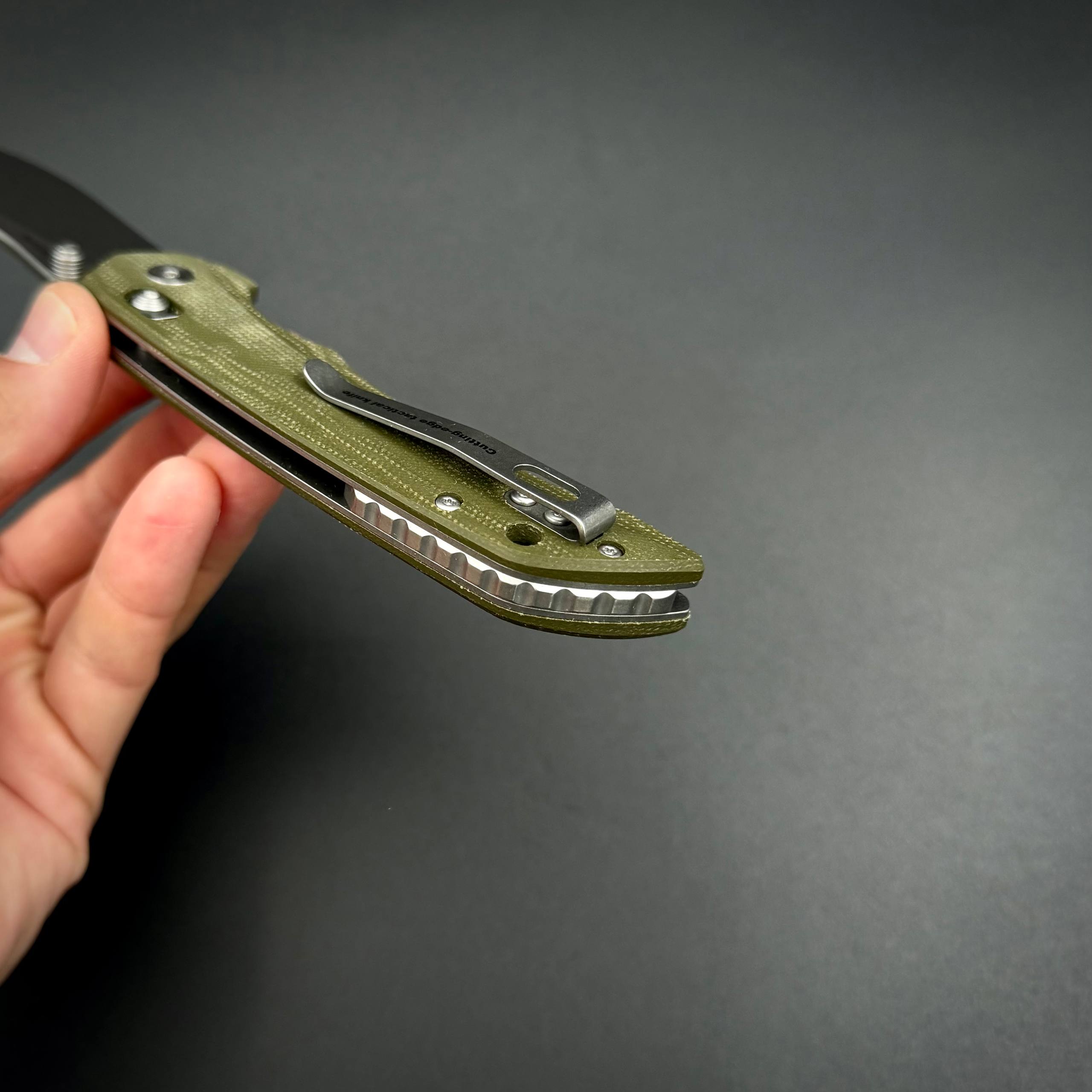 Складной нож Abyss-C n690co G10 Olive Alpha Miu