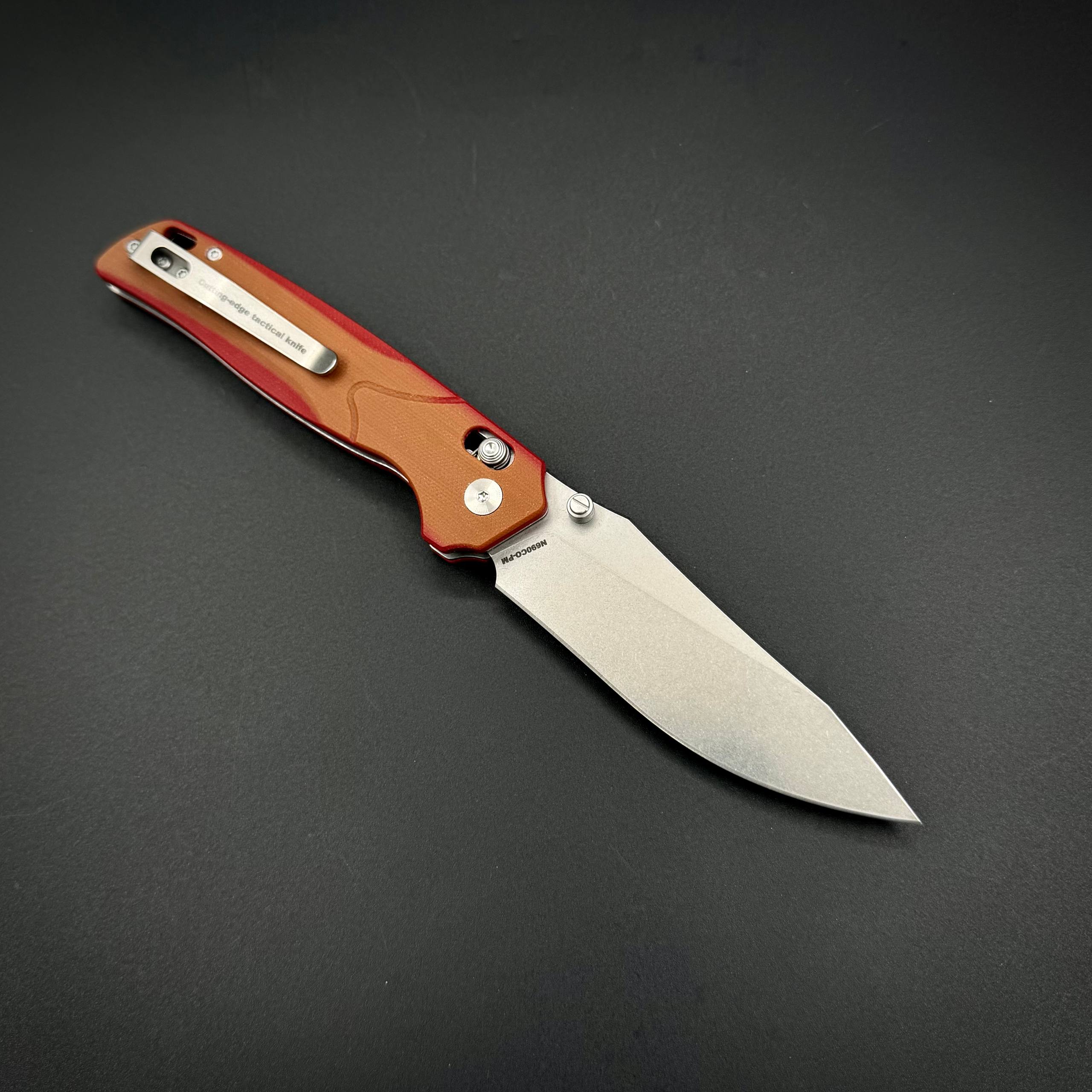 Складной нож Avionyx-C n690co G10 Brown Red Alpha Miu