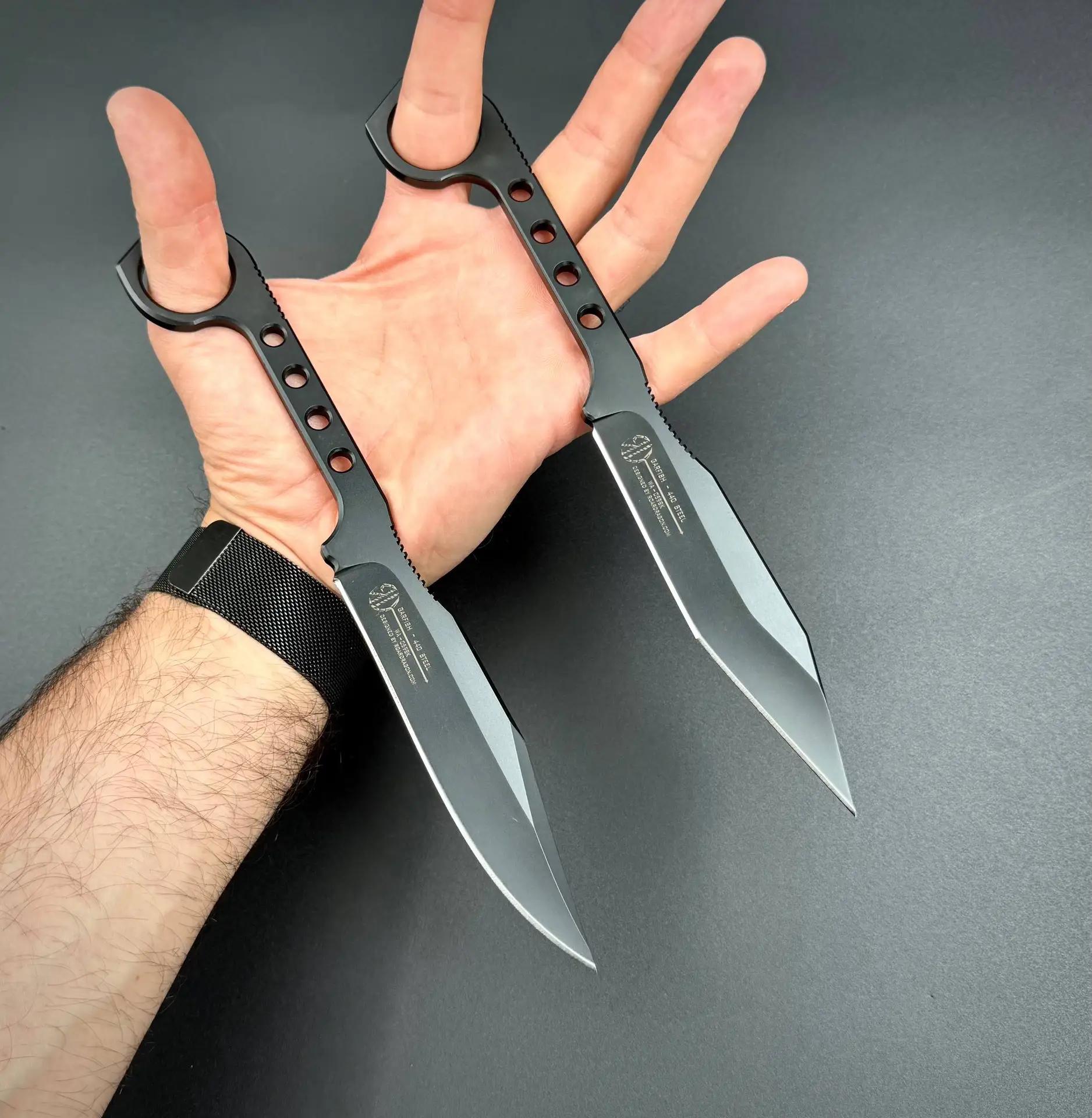 Комплект из 2-х метательных ножей WithArmour Garfish BK