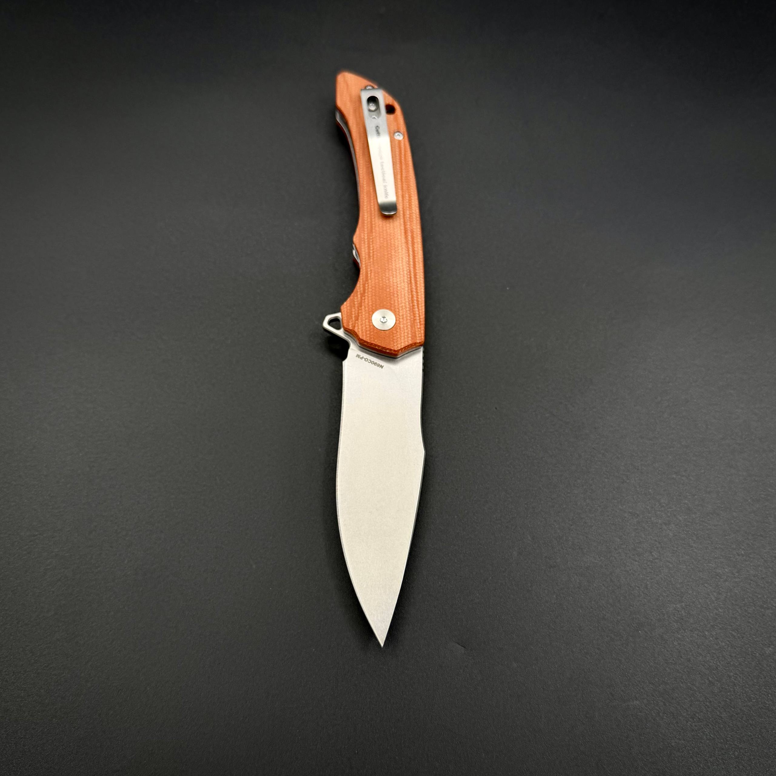 Складной нож Abyss-L n690co G10 Brown Alpha Miu