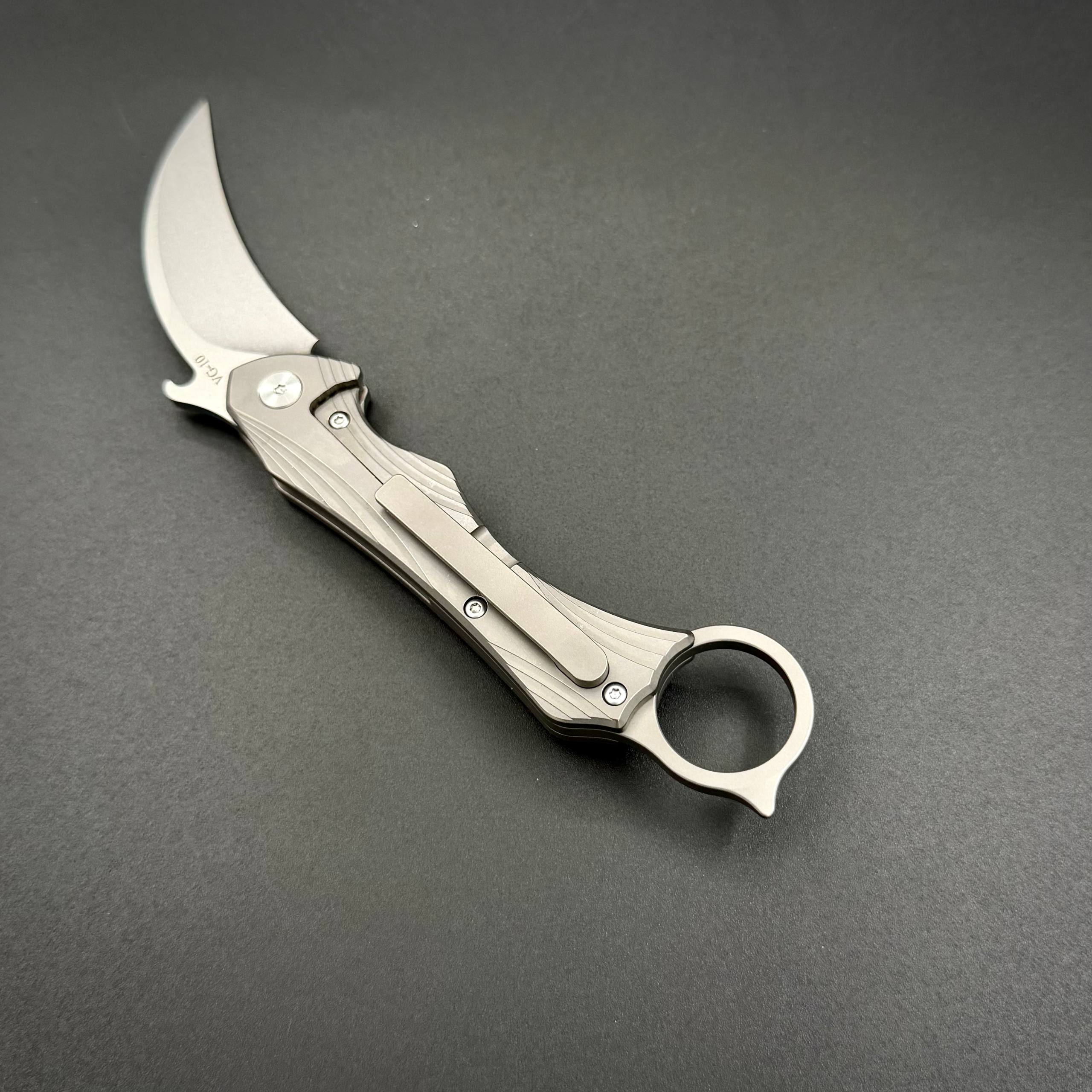 Складной нож керамбит Urban Talon Titanium SW Alpha Miu