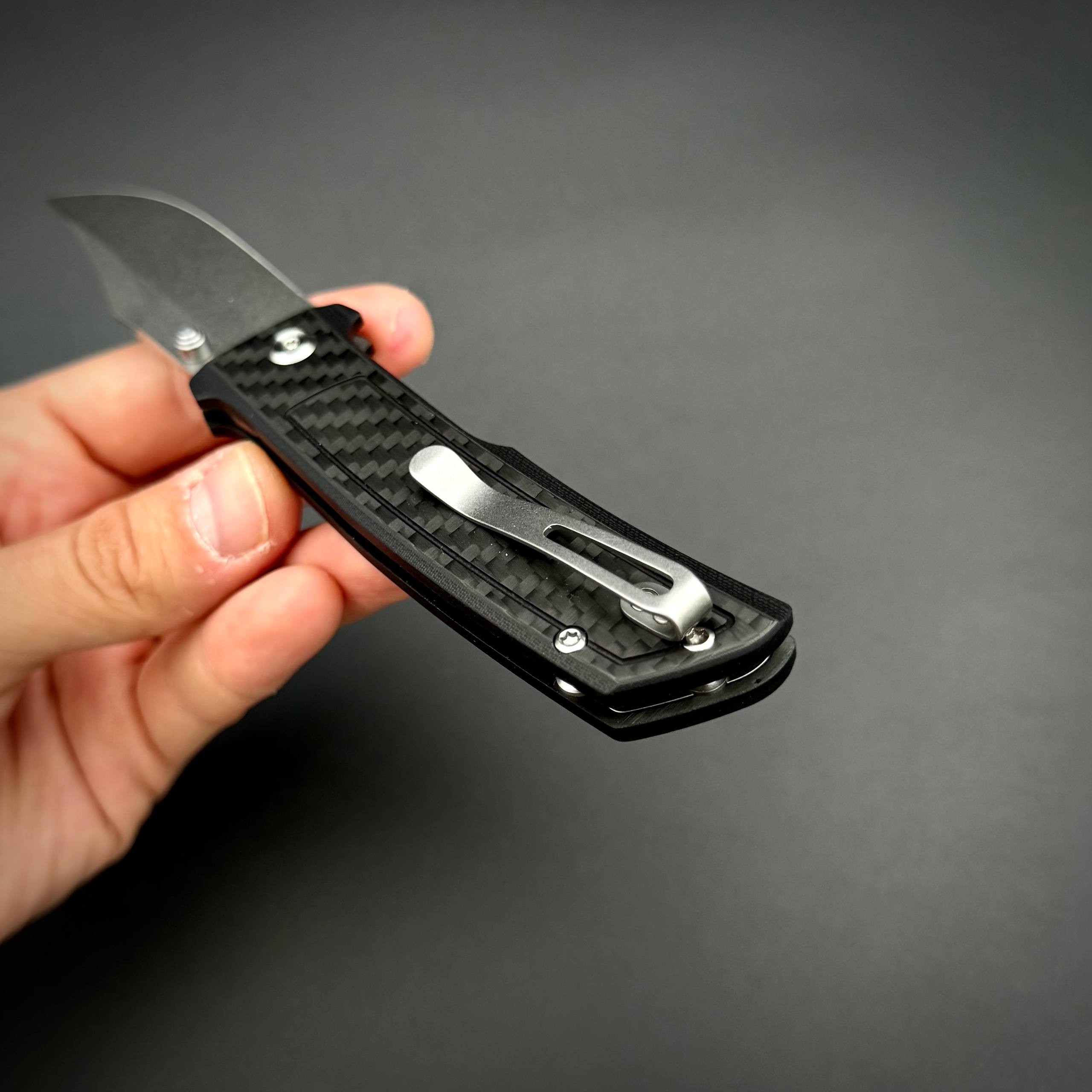 Складной нож Tenable Bison Nitro V Twill Carbon Fiber