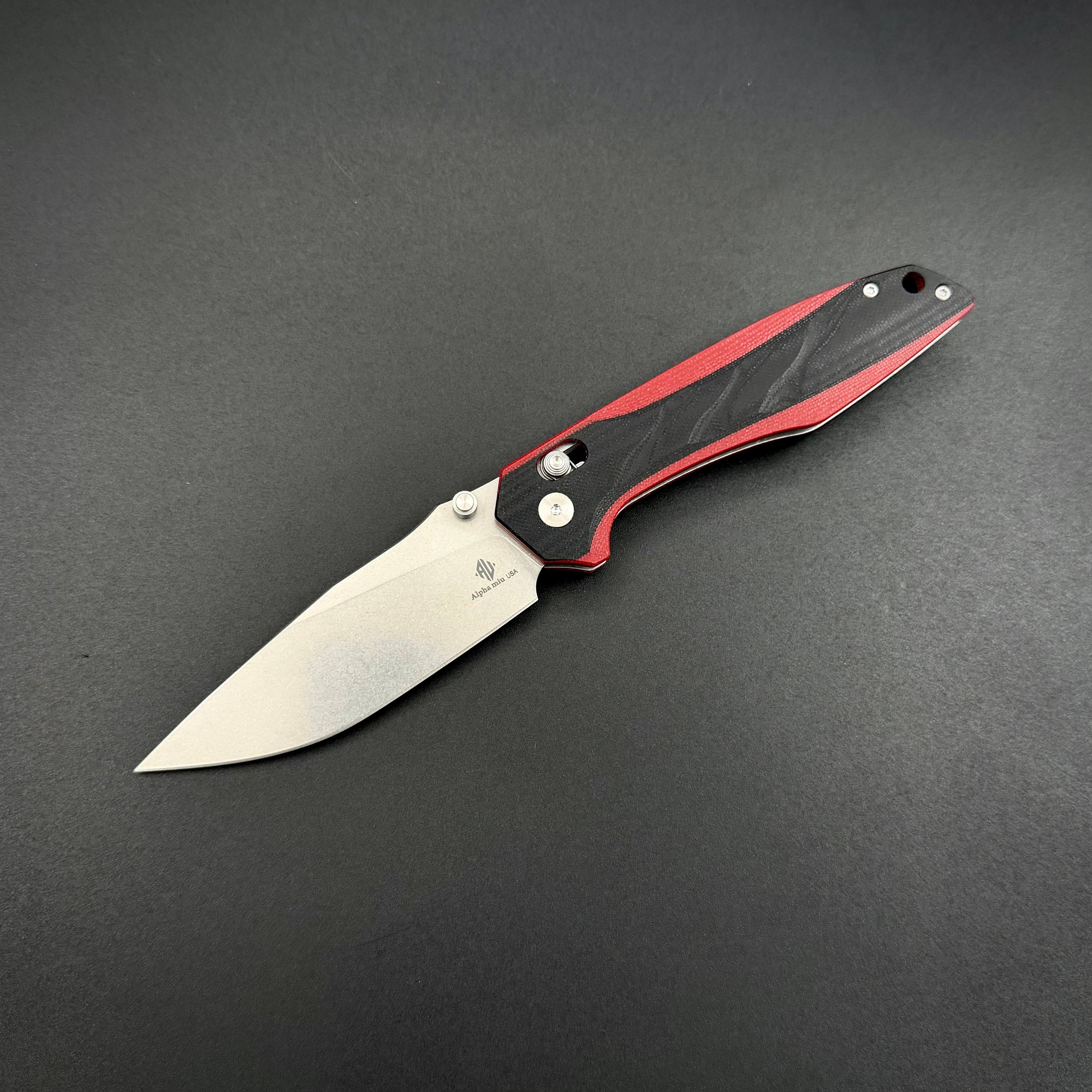 Складной нож Avionyx-C1 n690co G10 Black Red Alpha Miu
