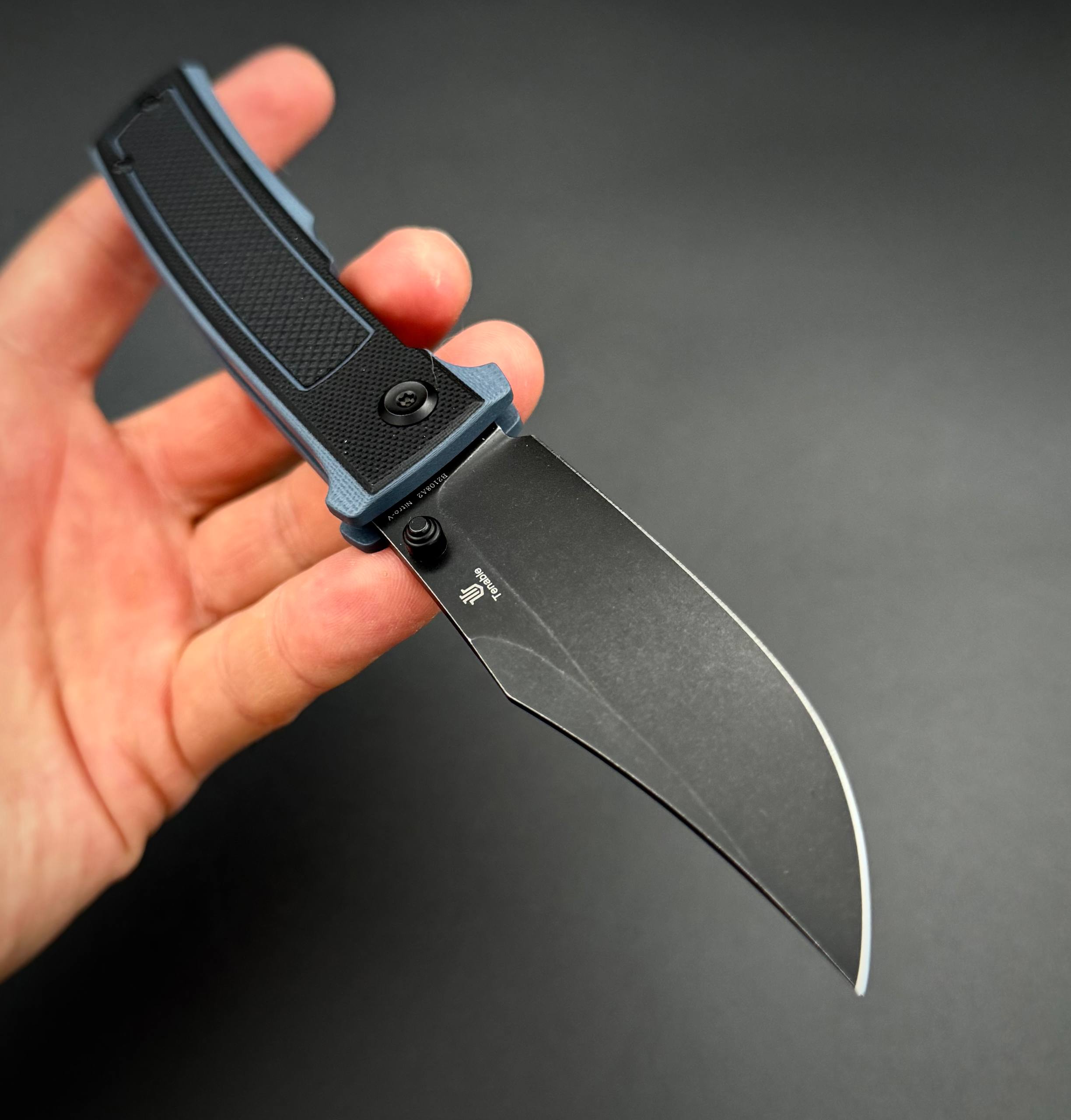 Складной нож Tenable Bison Nitro V Black Gray G10