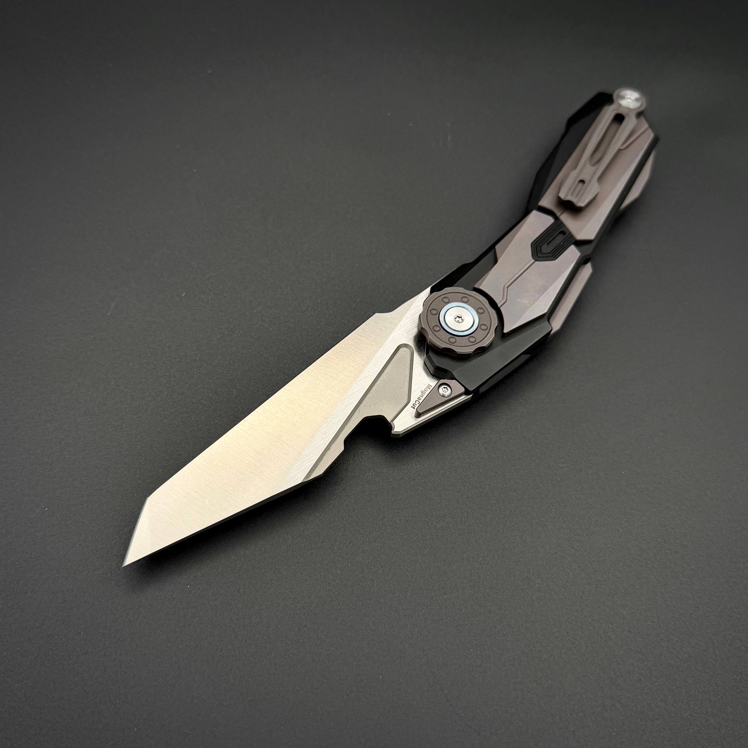 Складной нож Obsidian CPM Magnacut Purple Titanium