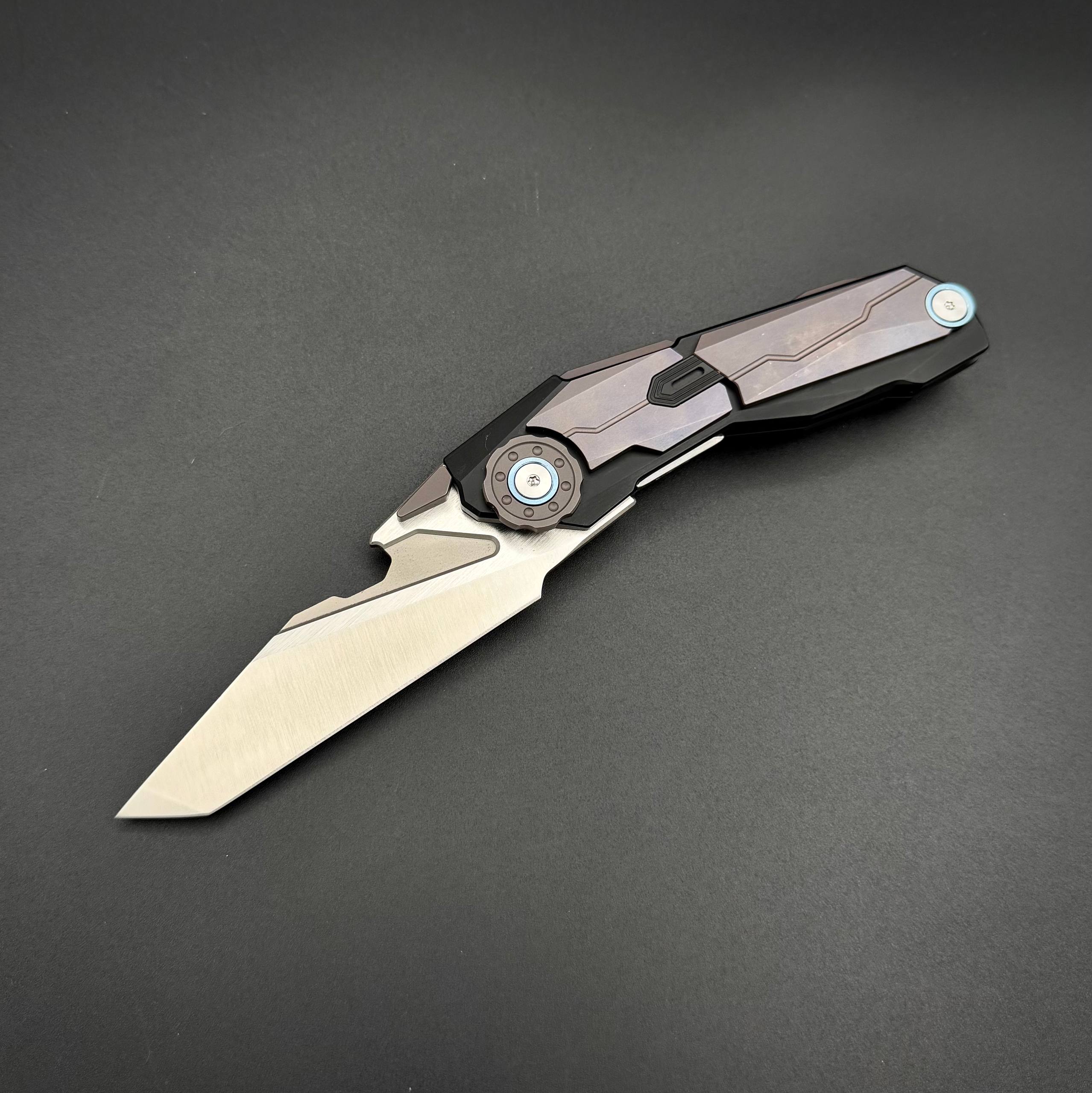 Складной нож Obsidian CPM Magnacut Purple Titanium