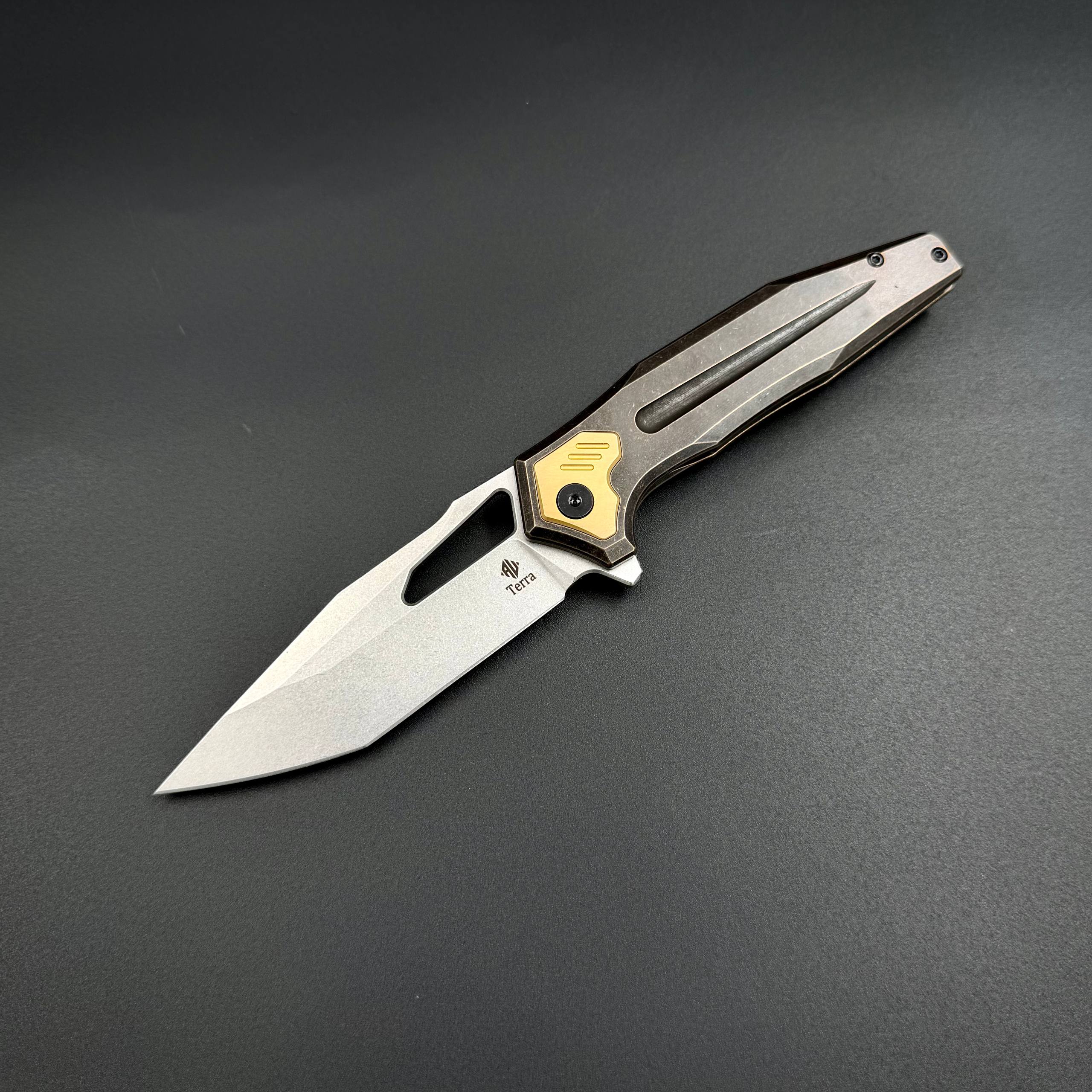 Складной нож Xornis N690CO Gray SW Titanium Terra Series Alpha Miu