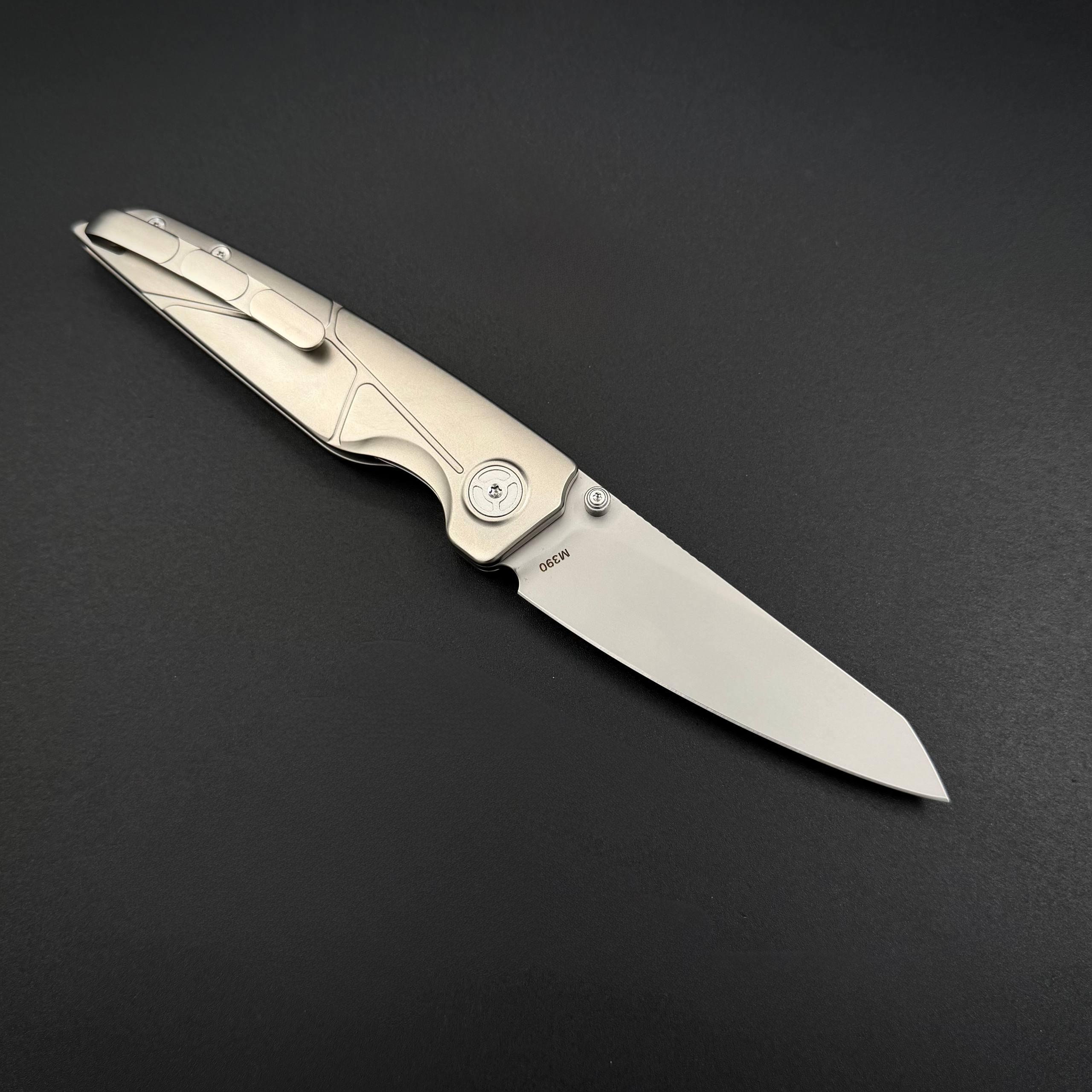 Kniclad ZEN Bohler M390 Titanium Beat Blast