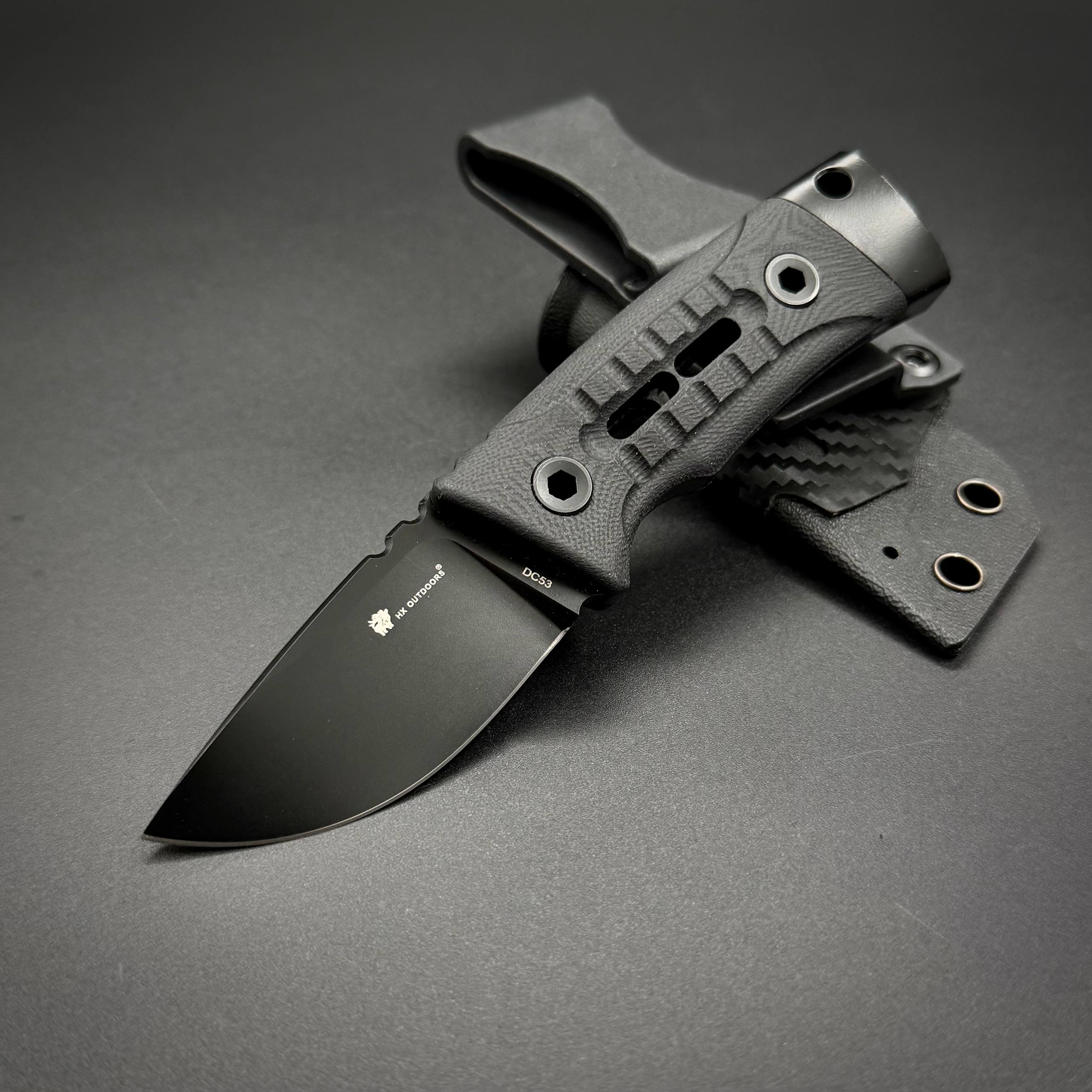 Нож EDC скиннер-горфикс LOCKLET Mini DC53 HX OUTDOORS