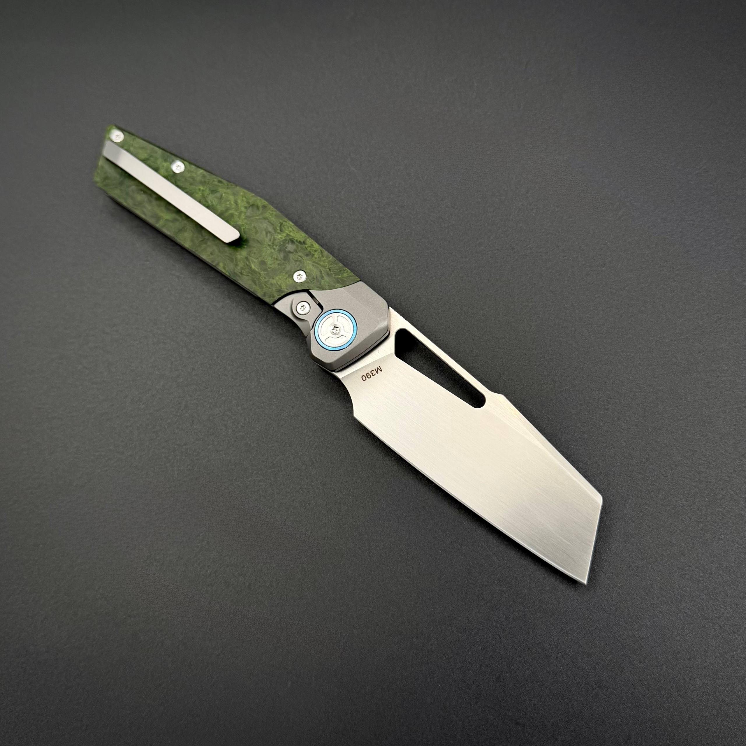 Складной нож Kniclad LYRIN M390 Titanium Alloy Green
