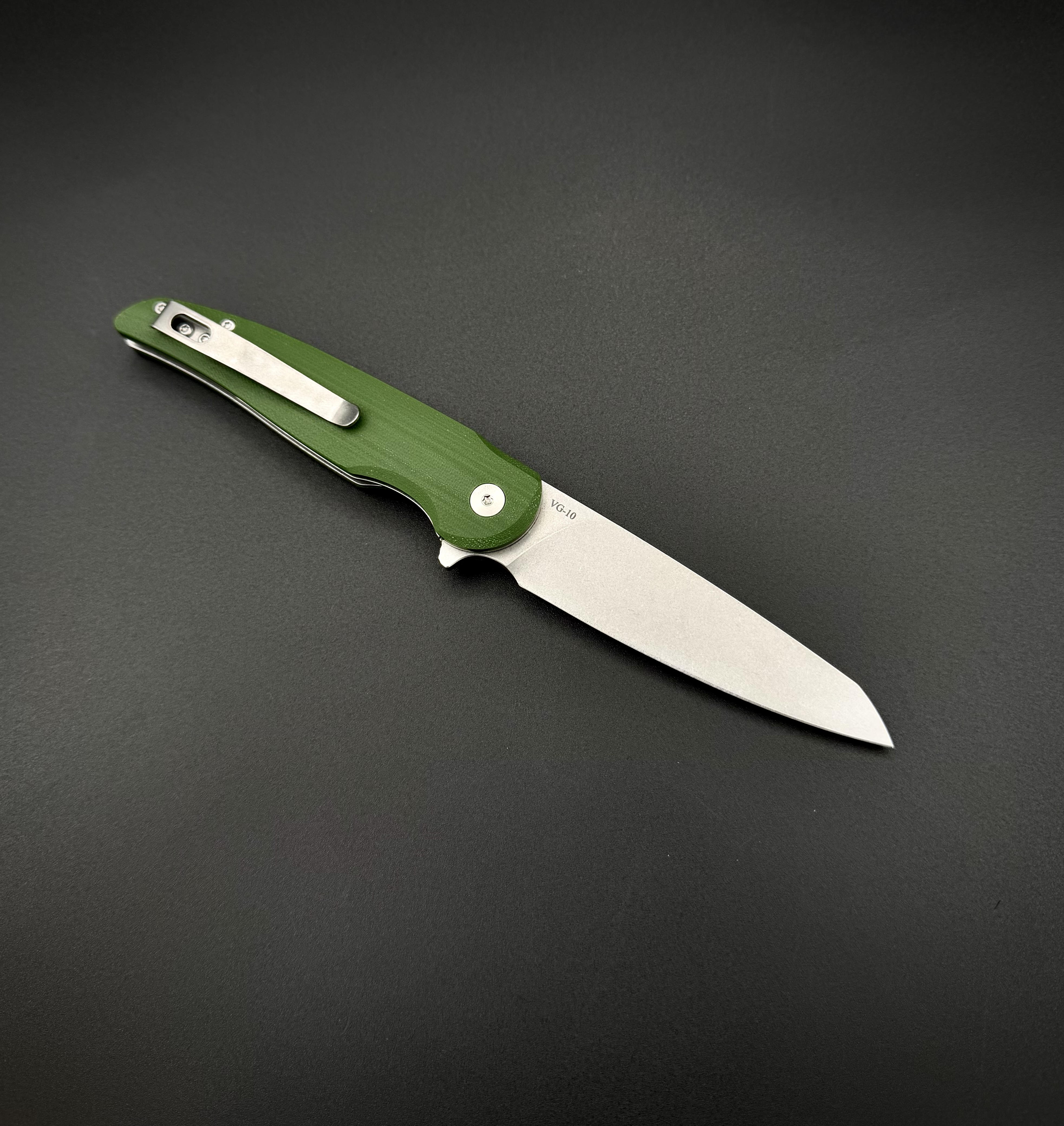 Складной нож Flinx-L VG-10 Green Alpha Miu