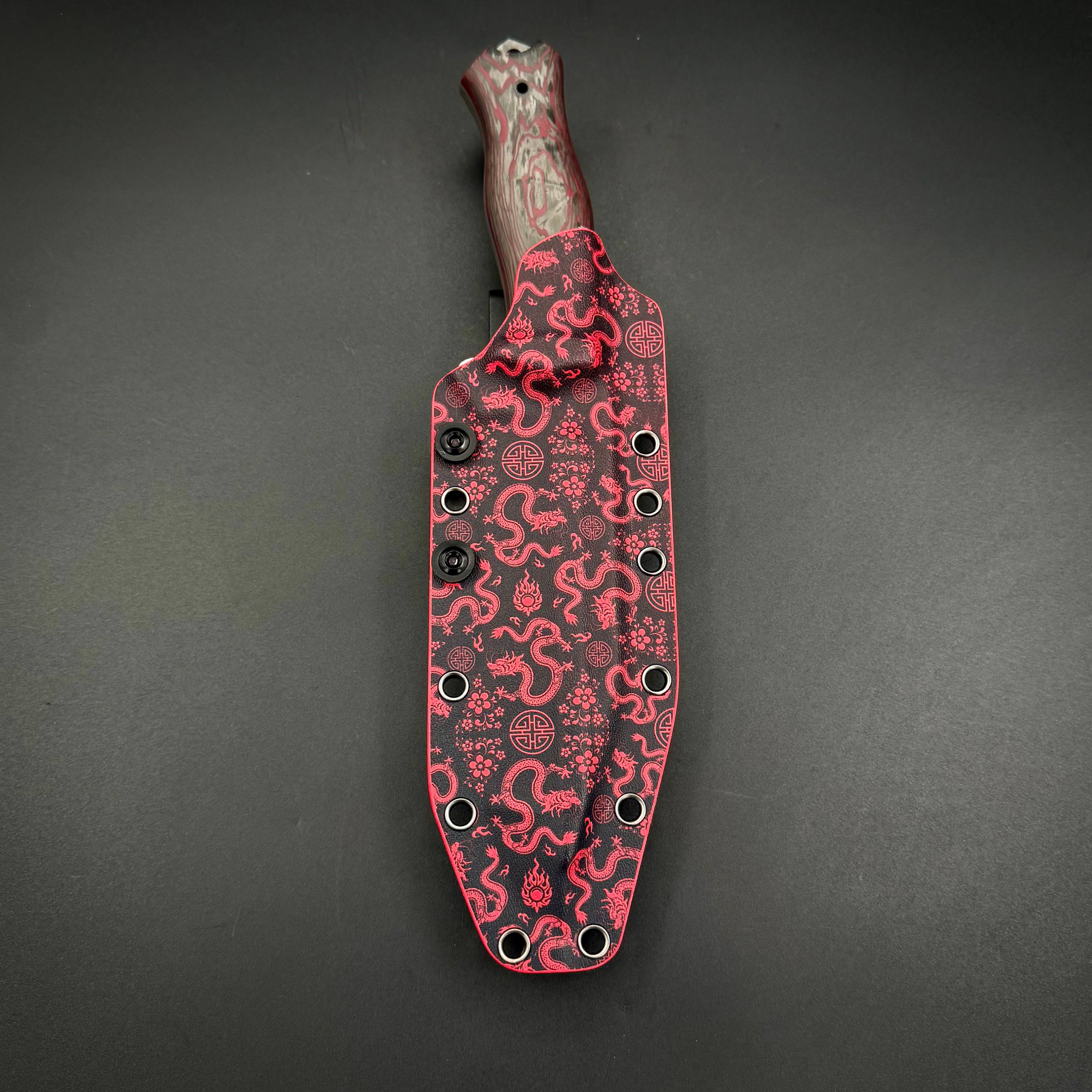 Тактический нож ручной работы Ksifos Red Dragon Max Knives