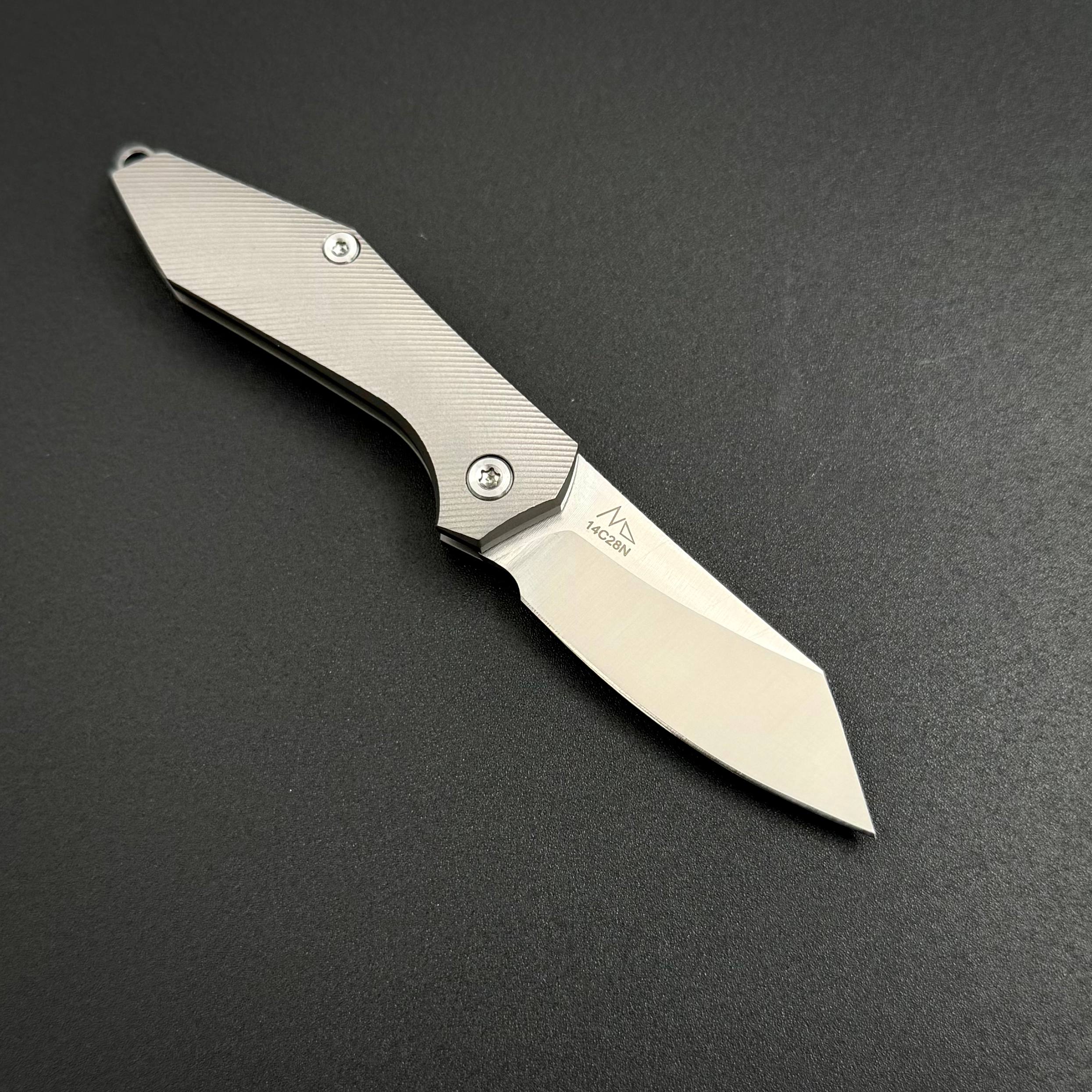 Складной нож-брелок Flea-2 Sandvik 14C28N Titanium Pioneer EDC