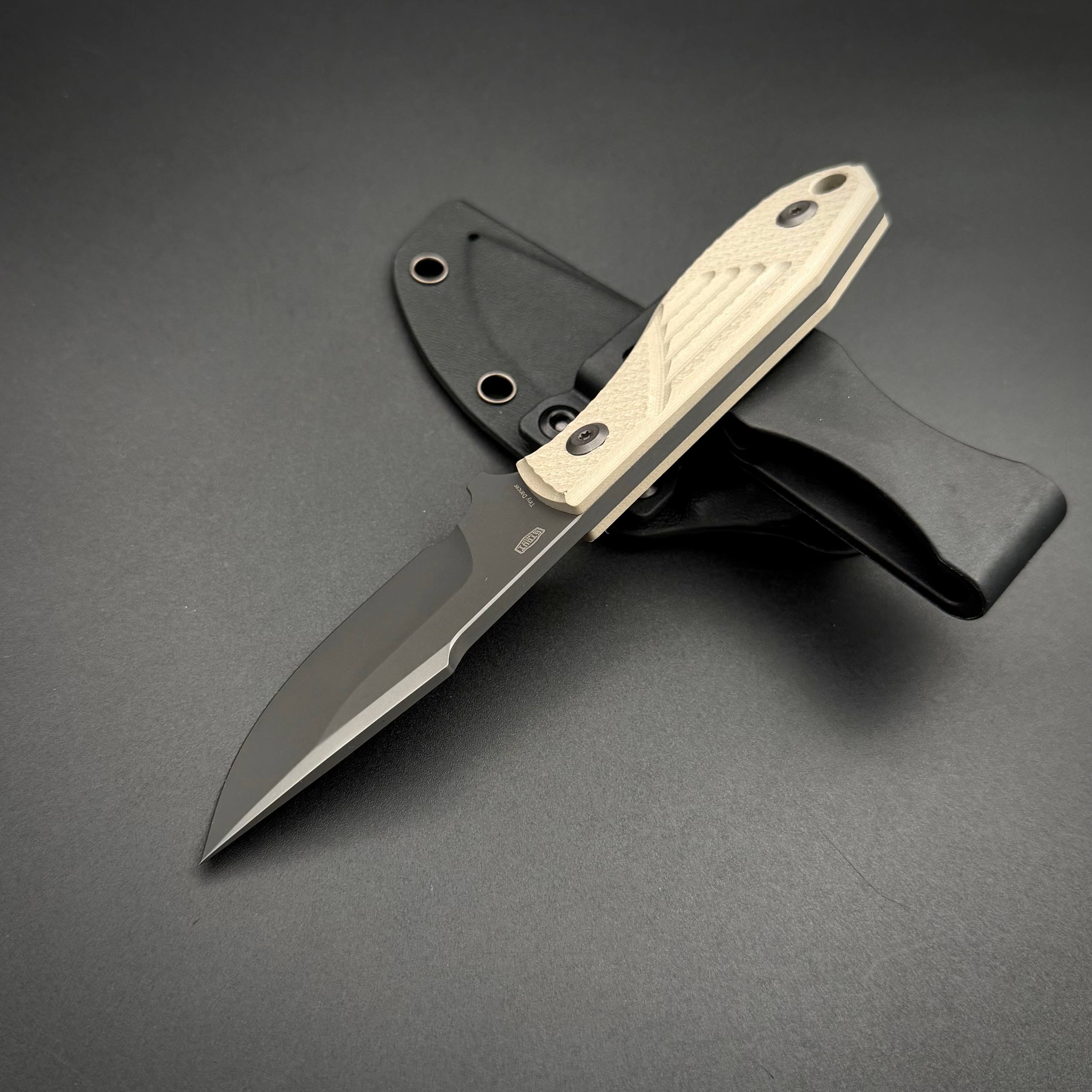 Нож Tiny Dancer Grey TiCn Coated D2