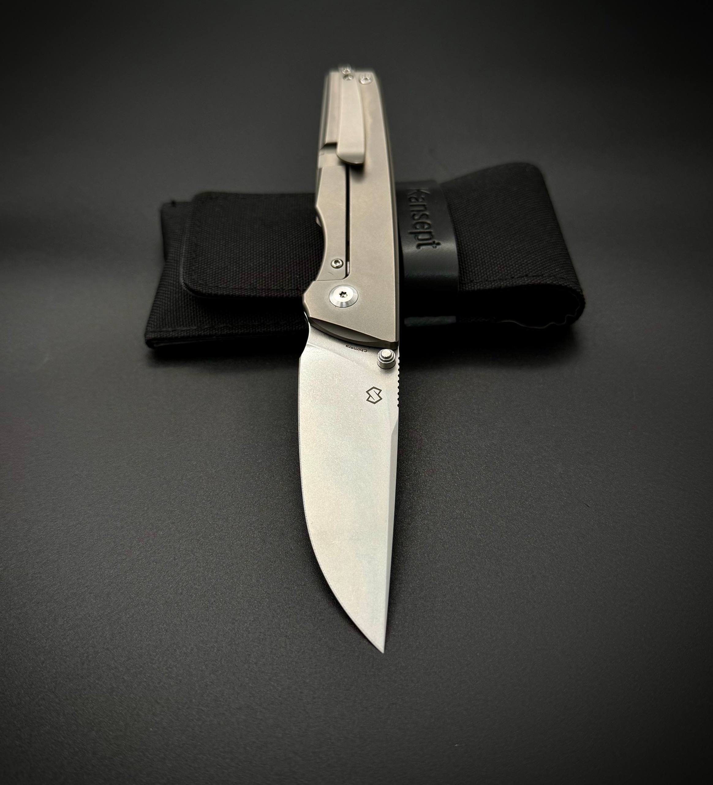Складной нож Chimera Kansept CPM s35vn stonewash