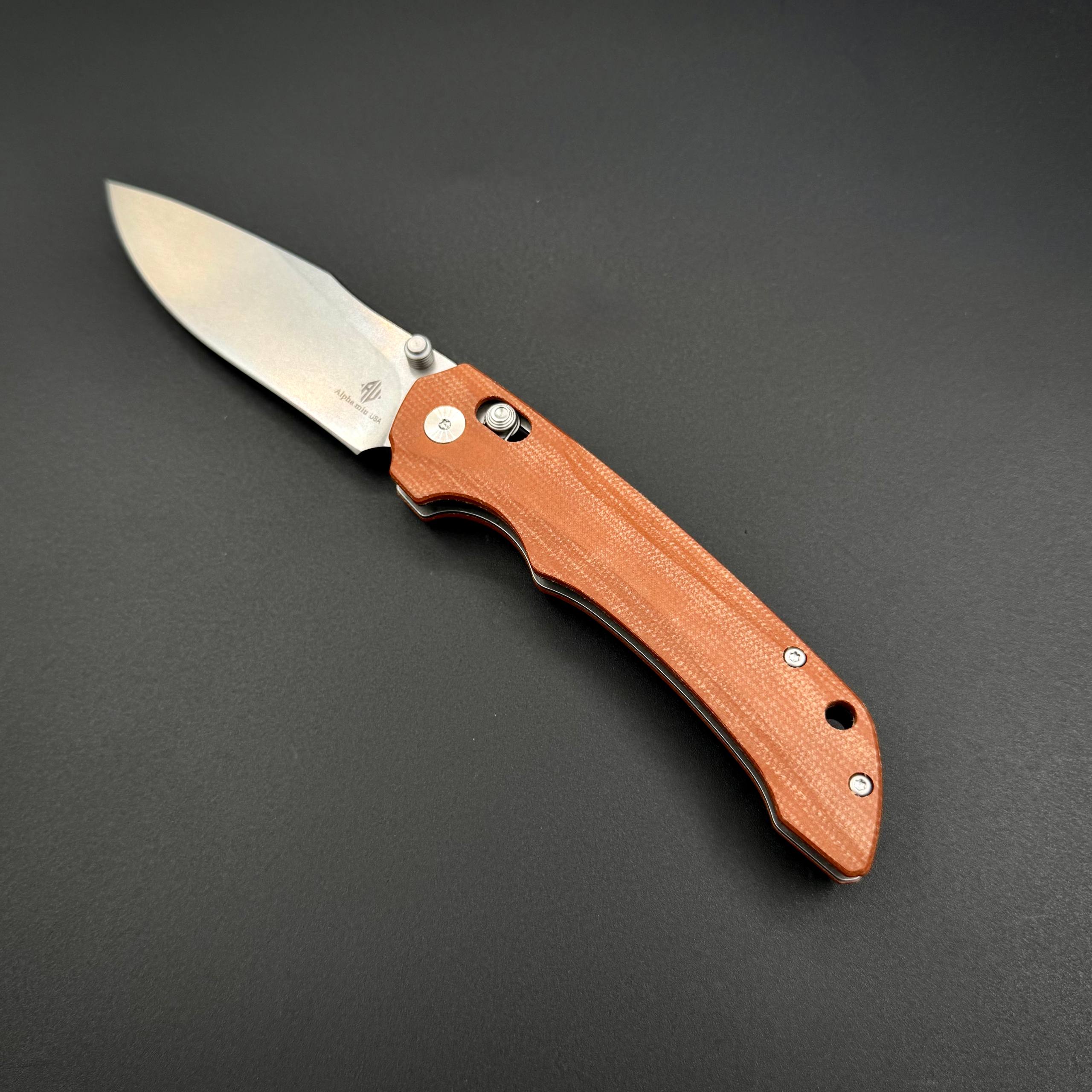 Складной нож Abyss-C n690co G10 Brown Alpha Miu