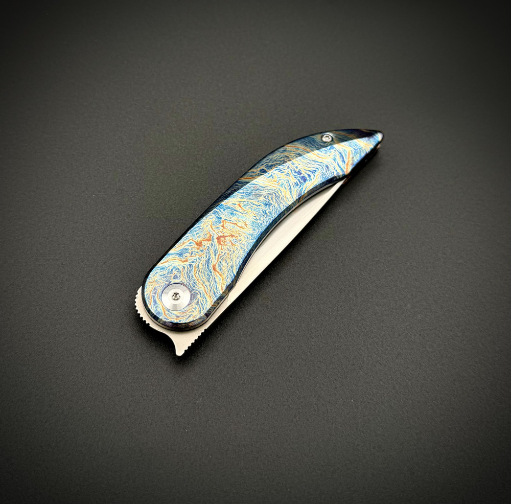 Складной нож Dragon Electric Blue Pioneer EDC